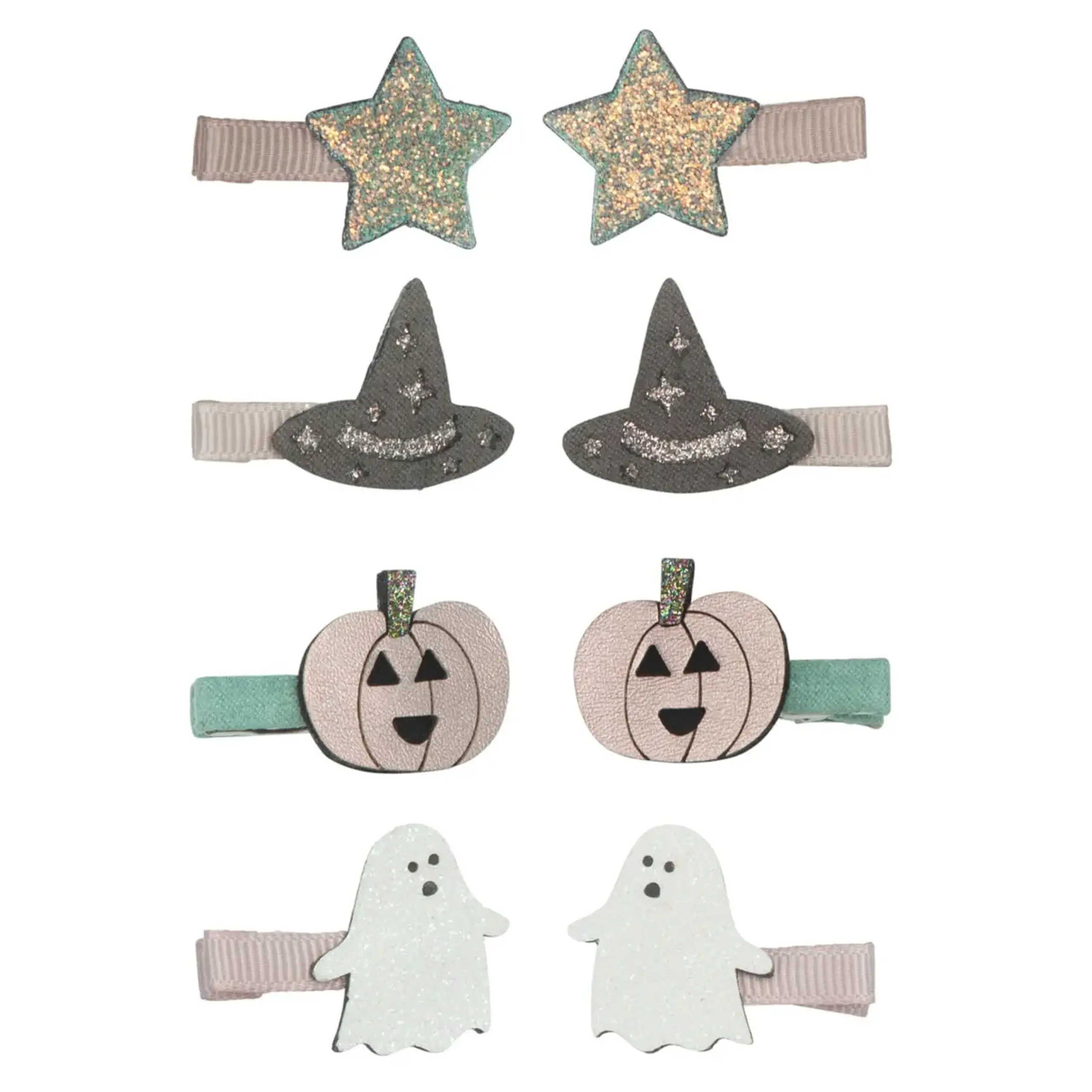 Set de clame de păr Halloween cu dovleac și vrăjitoare — Mimi & Lula