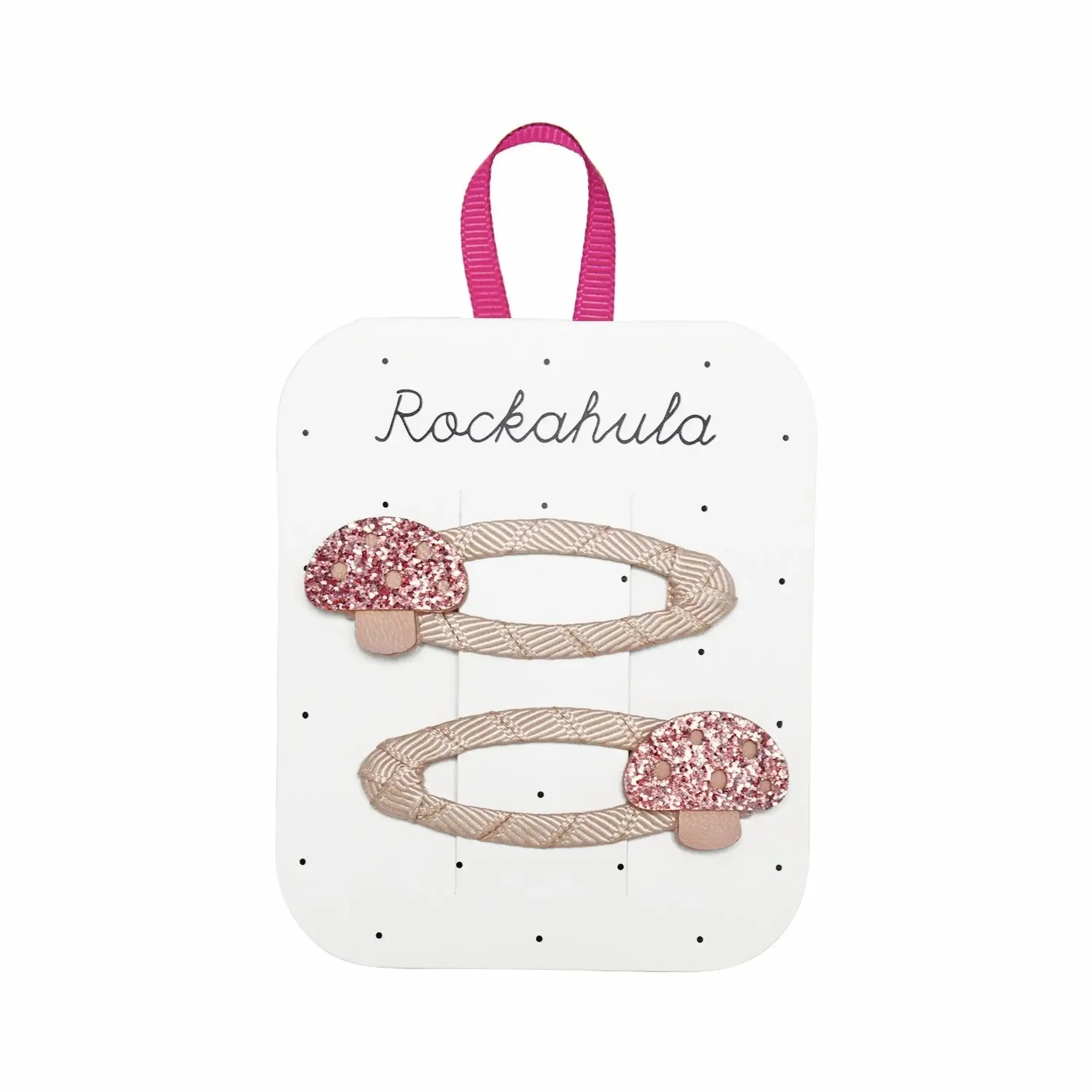 Set de două agrafe Glitter Toadstool — Rockahula Kids