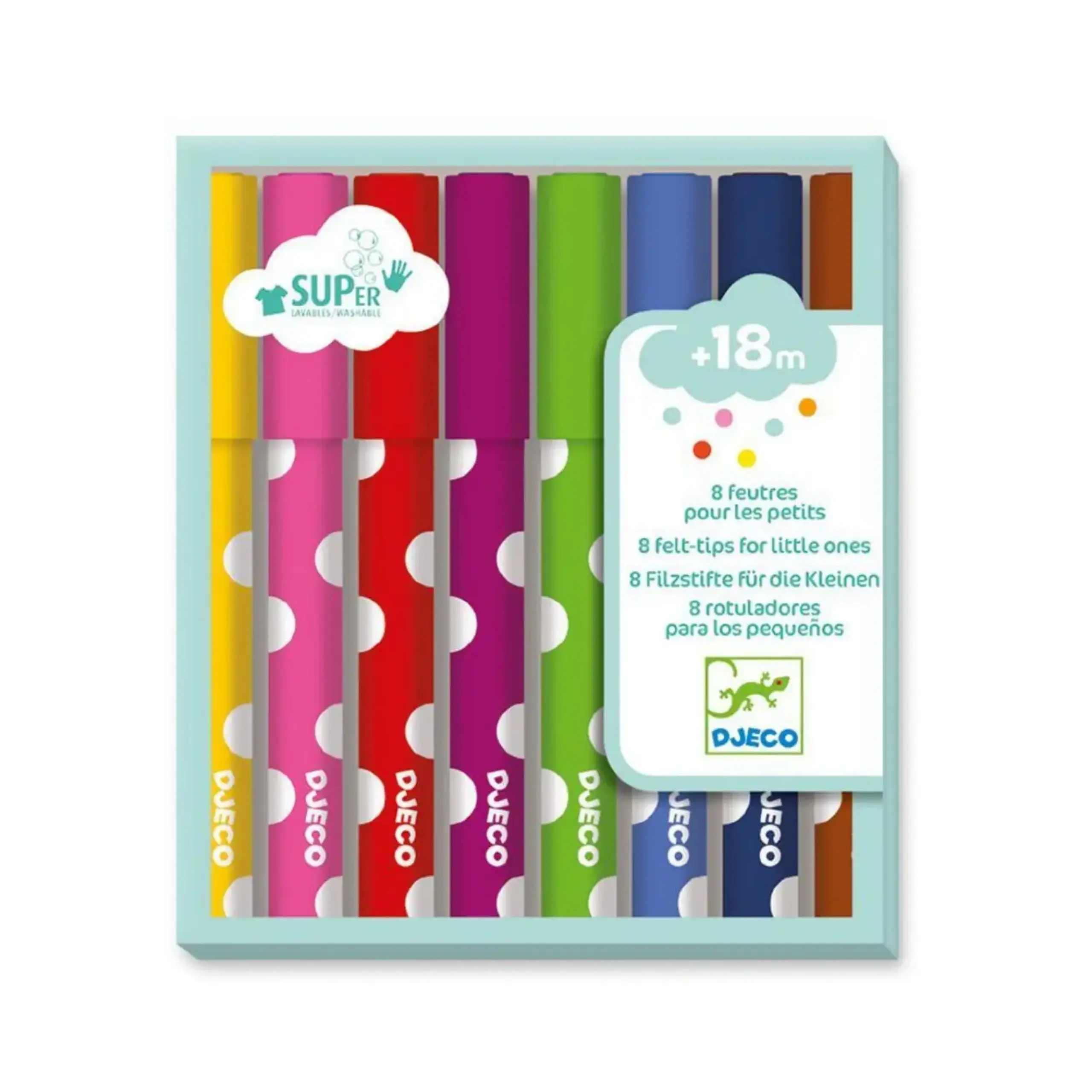 Set de 8 carioci lavabile — Djeco