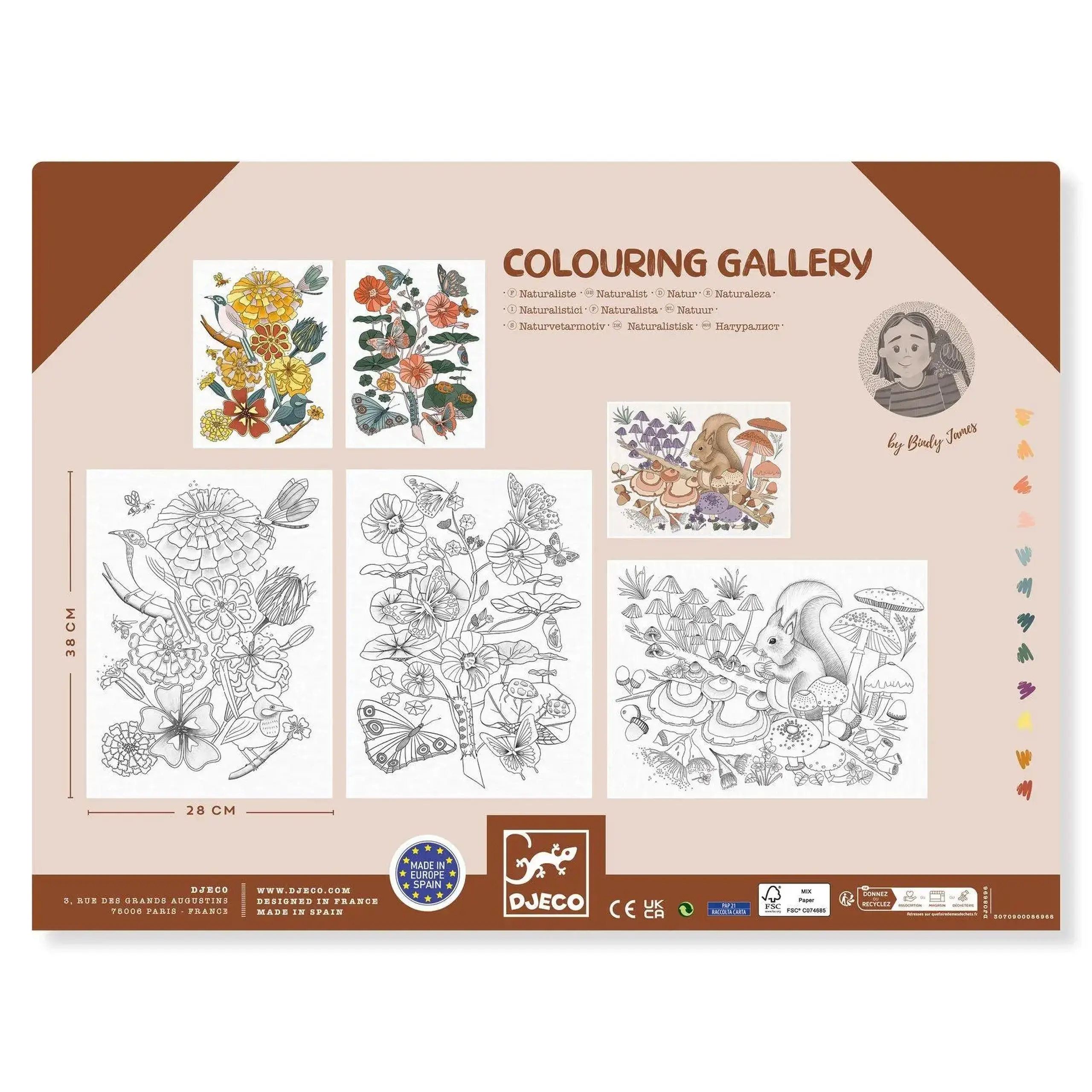 Postere de colorat „Faună și floră” — Djeco