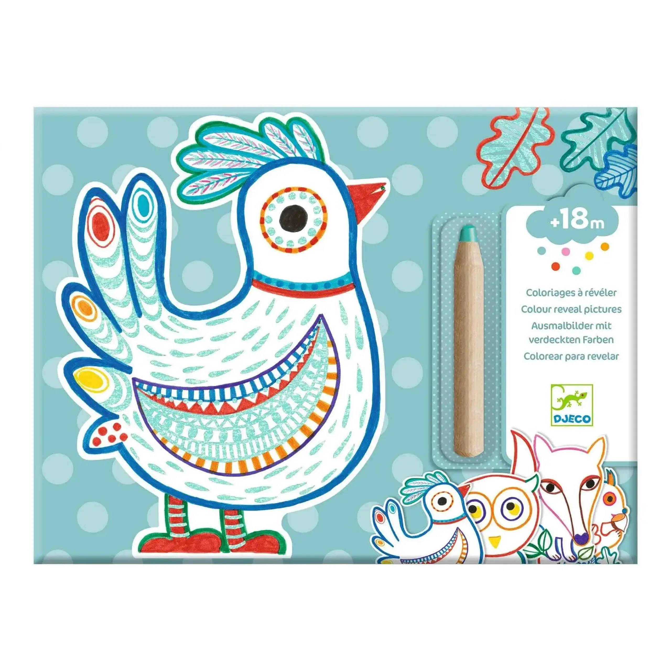 Set de colorat magic „Animale din pădure” — Djeco