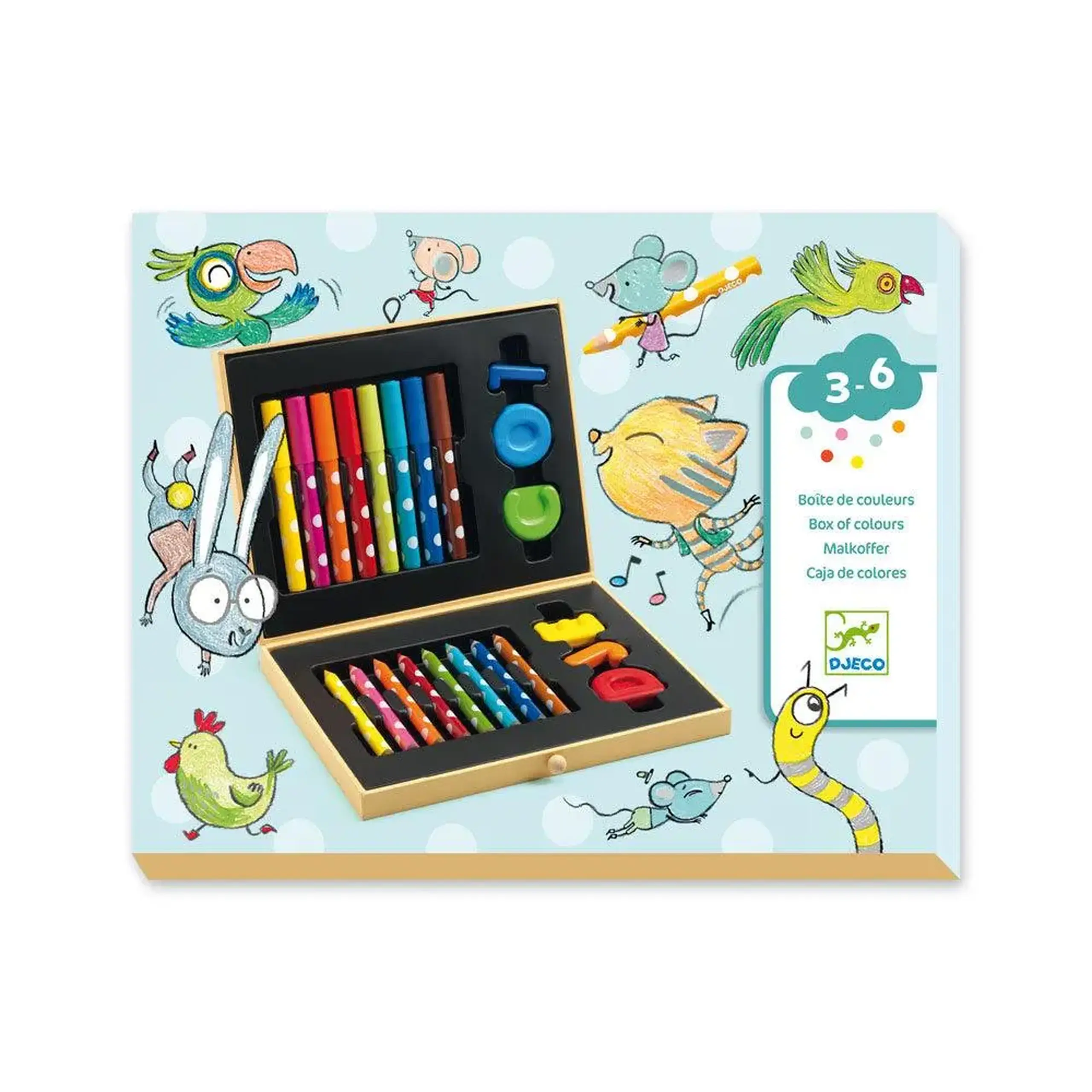 Trusă de colorat pentru cei mici — Djeco