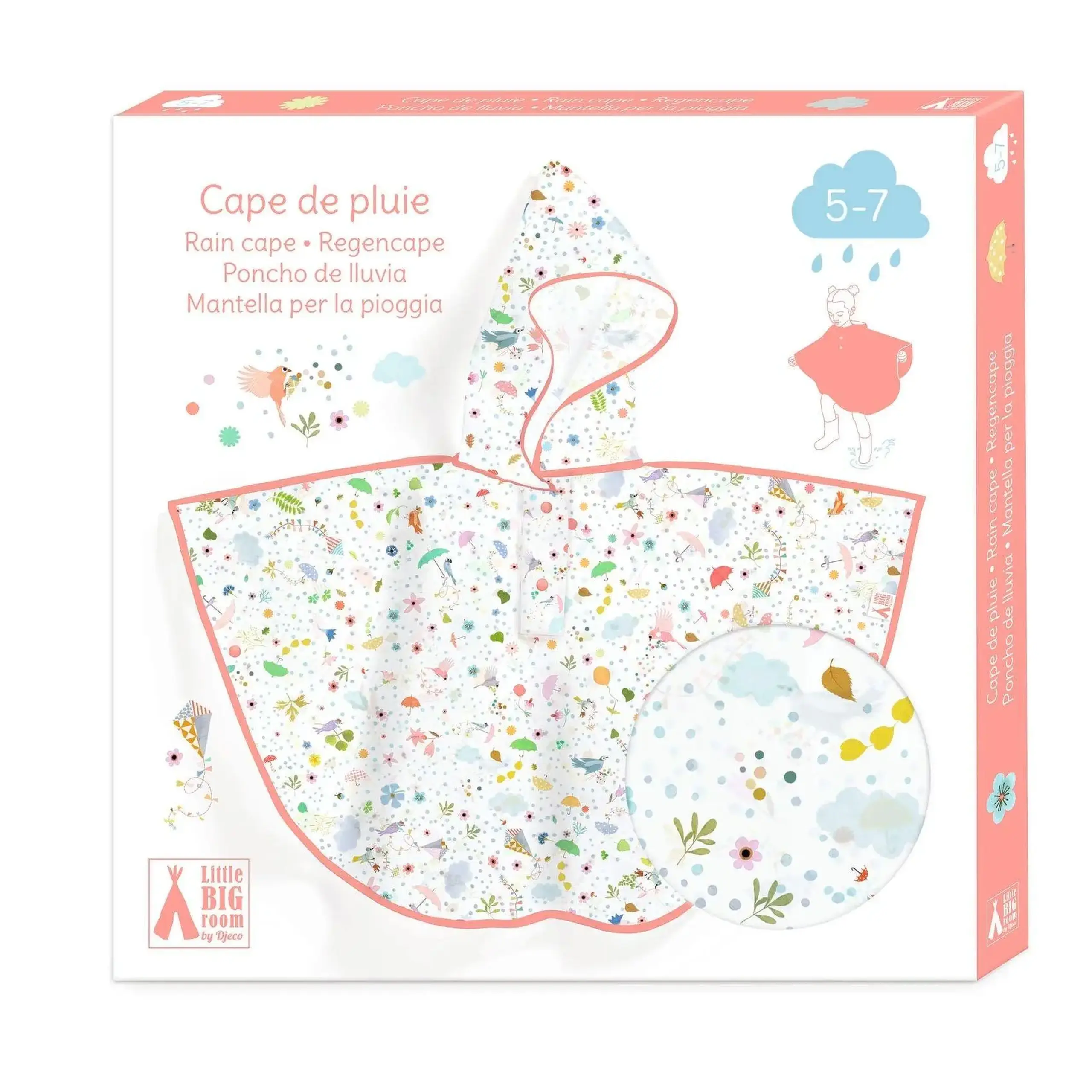Pelerină de ploaie Petites légèretés, 5–7 ani — Djeco