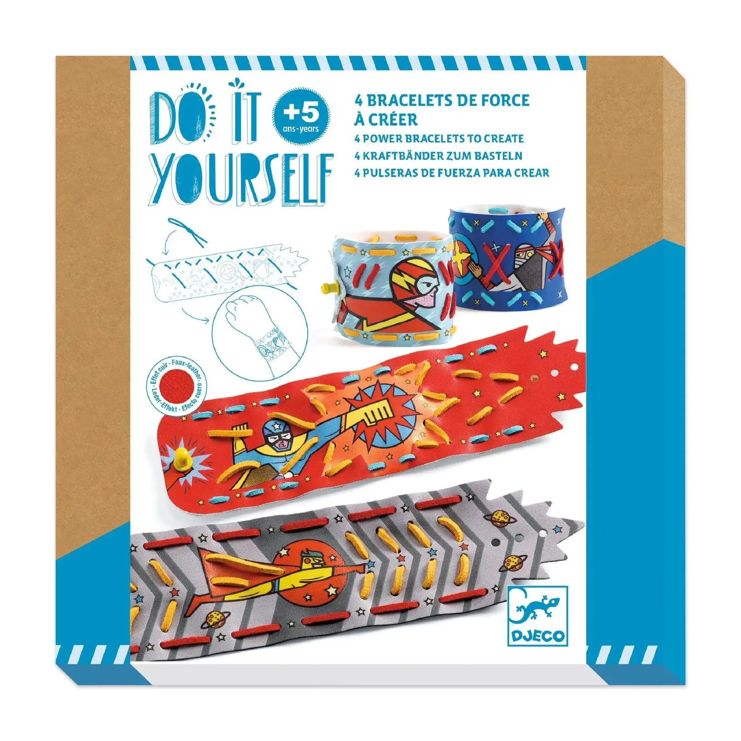 Set DIY 4 brățări Super-pouvoirs — Djeco