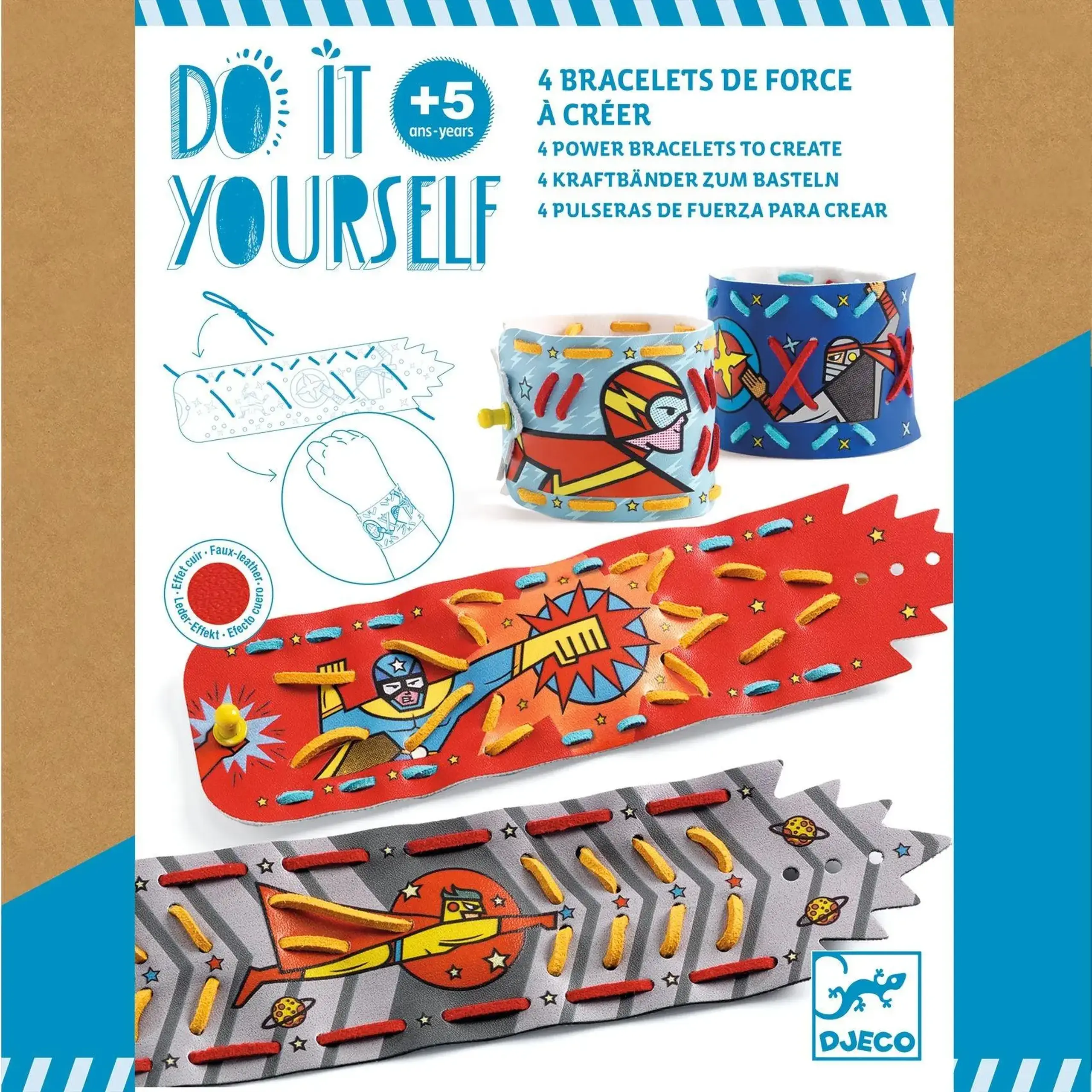 Set DIY 4 brățări Super-pouvoirs — Djeco