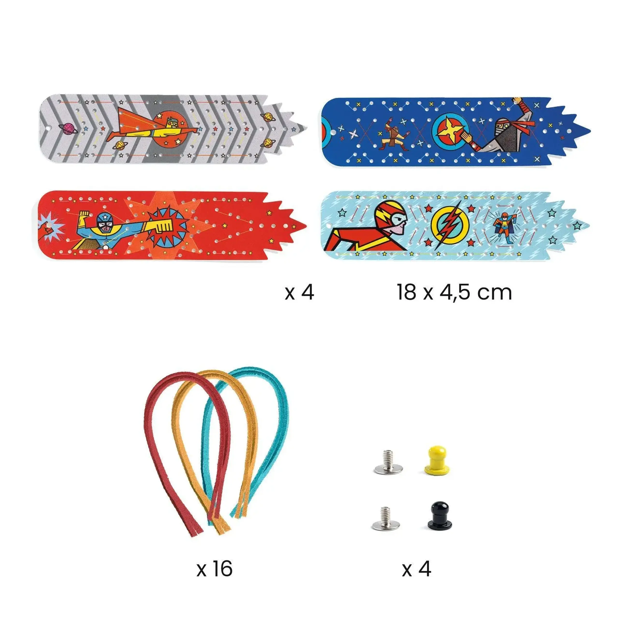 Set DIY 4 brățări Super-pouvoirs — Djeco