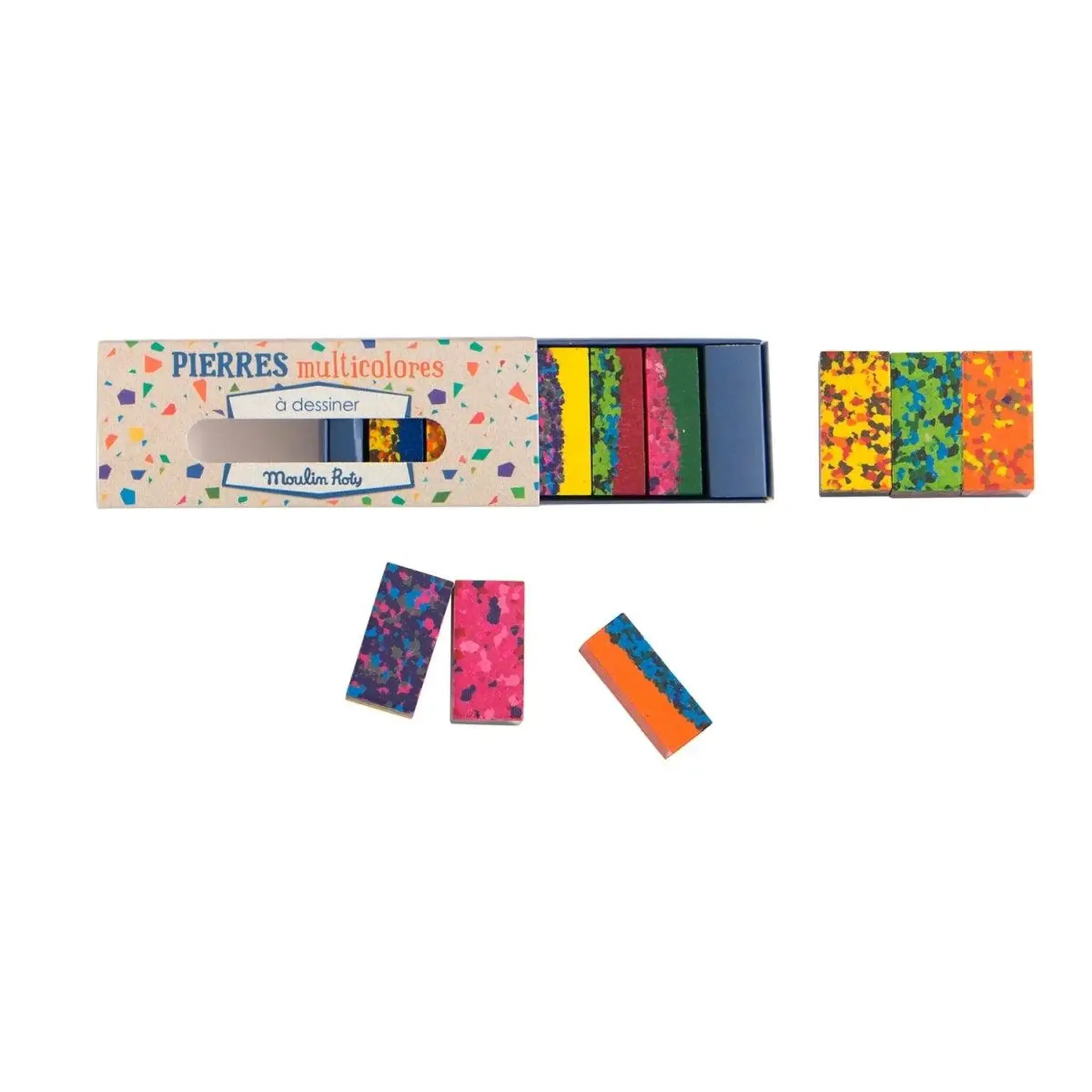 Set de 6 creioane din ceară, Les Petites Merveilles — Moulin Roty
