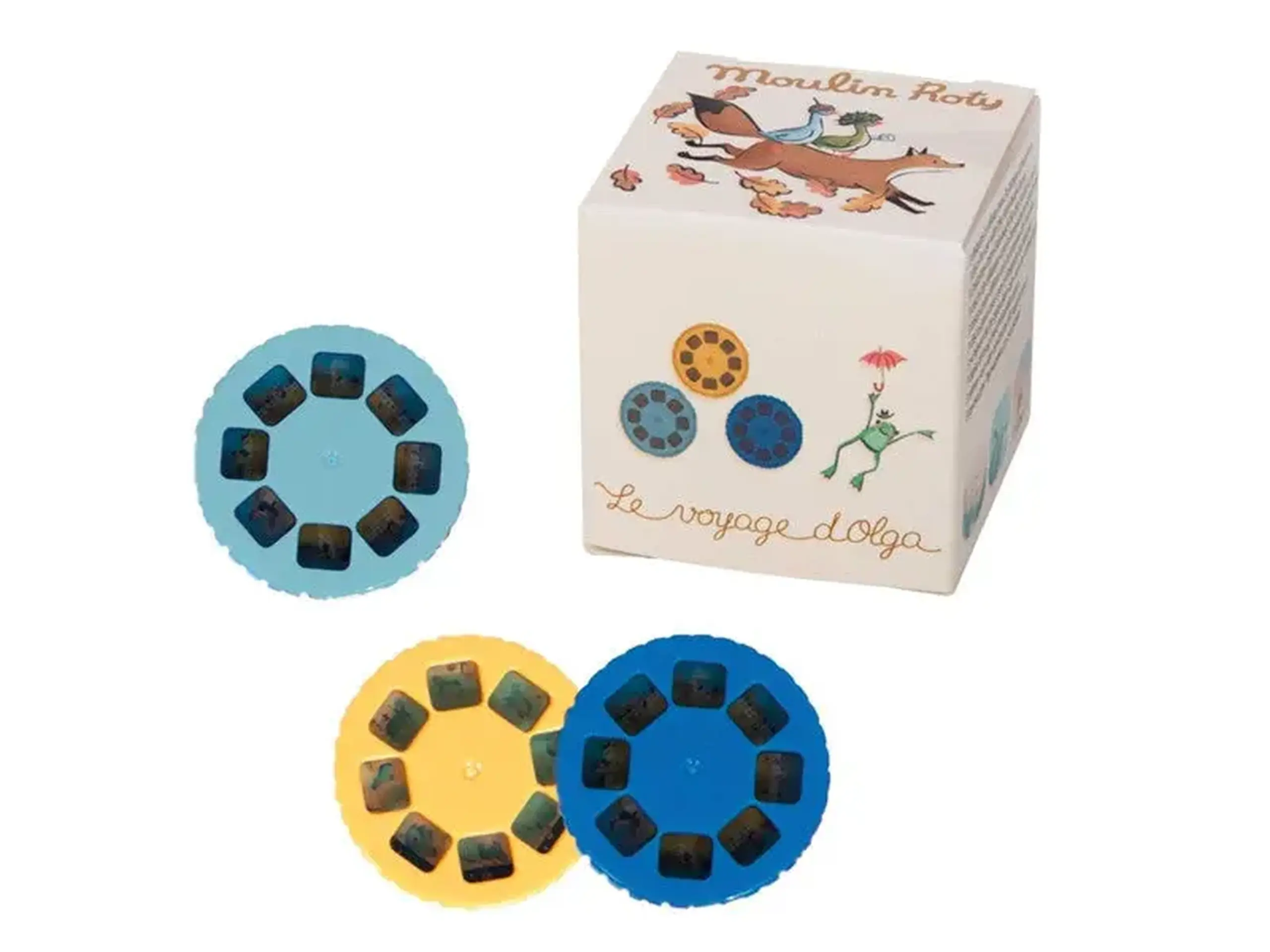 Set de 3 discuri pentru lampă cu povești — Moulin Roty - Cutia cu 3 discuri "Dans la Jungle"
