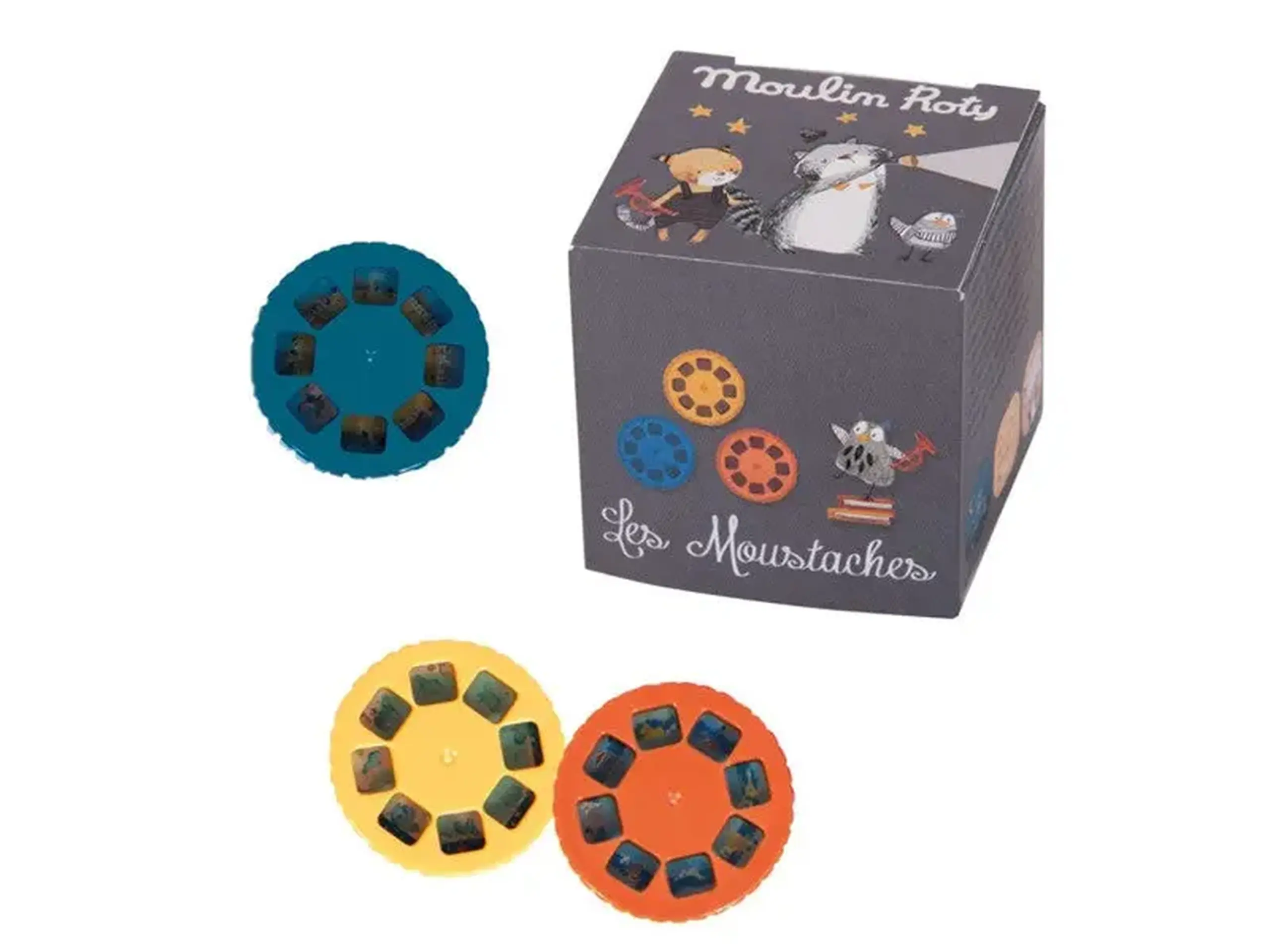 Set de 3 discuri pentru lampă cu povești — Moulin Roty - Cutia cu 3 discuri "Minusculette"