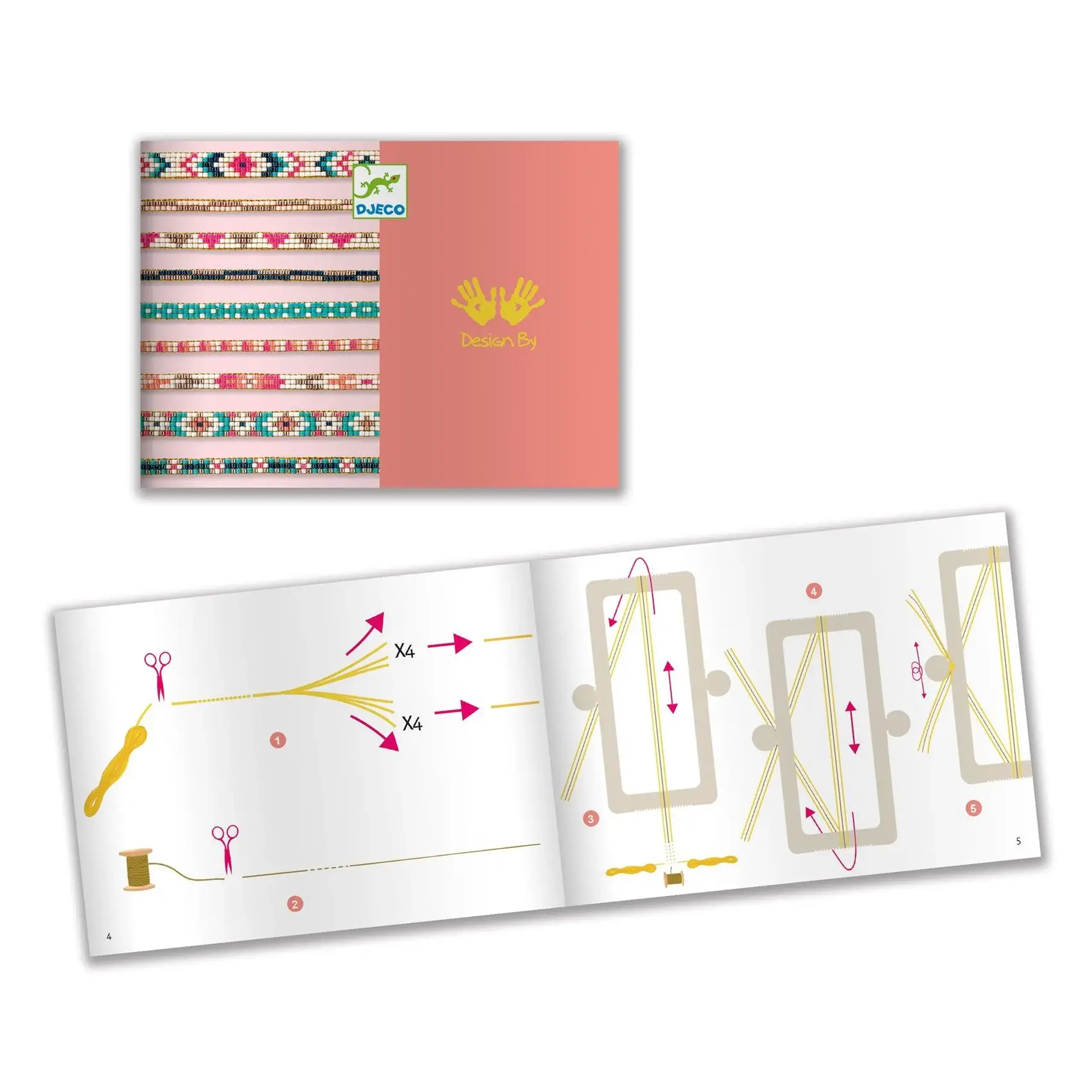 Set cu război de țesut brățări Minuscules — Djeco