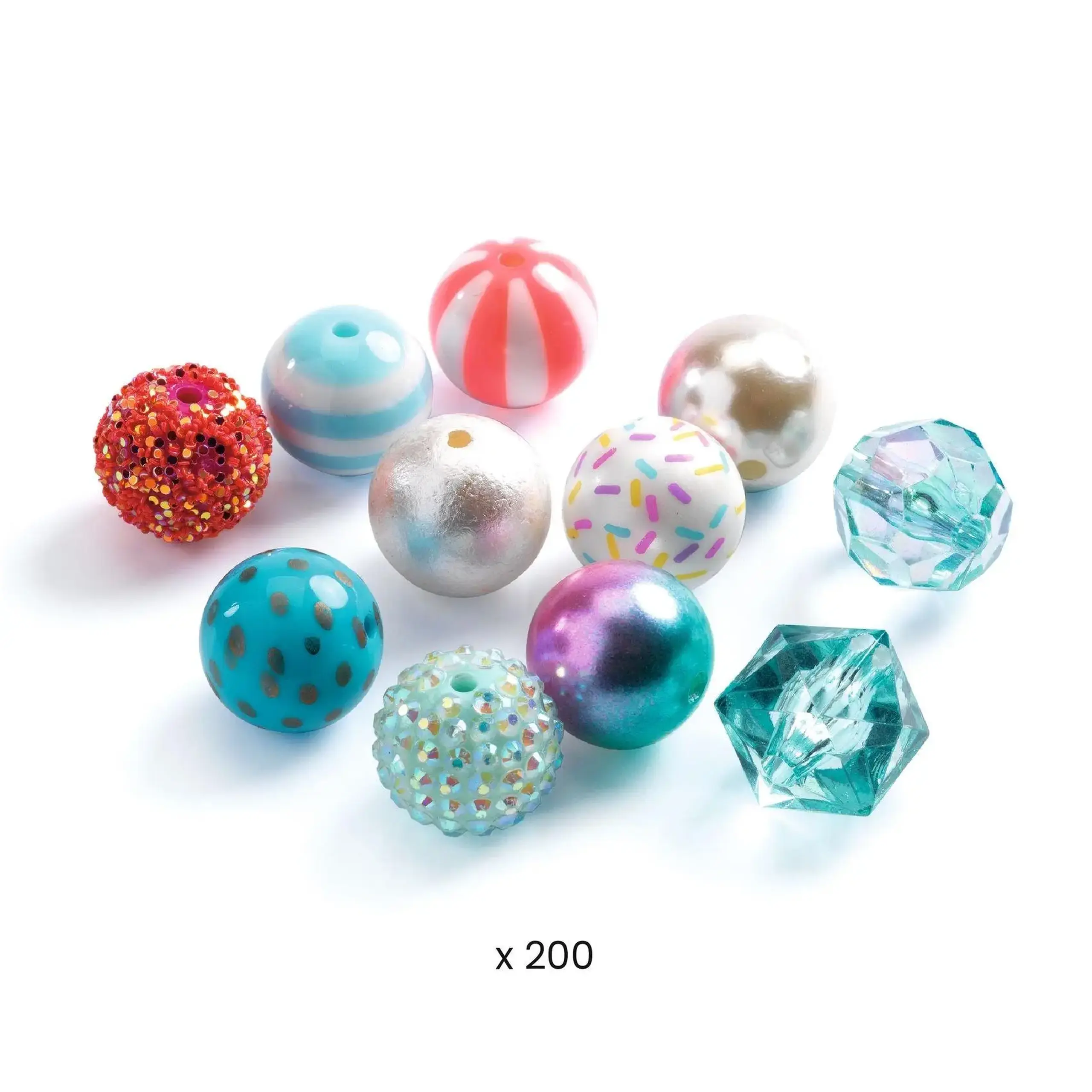 Set de mărgele Perles Bulles Argent — Djeco