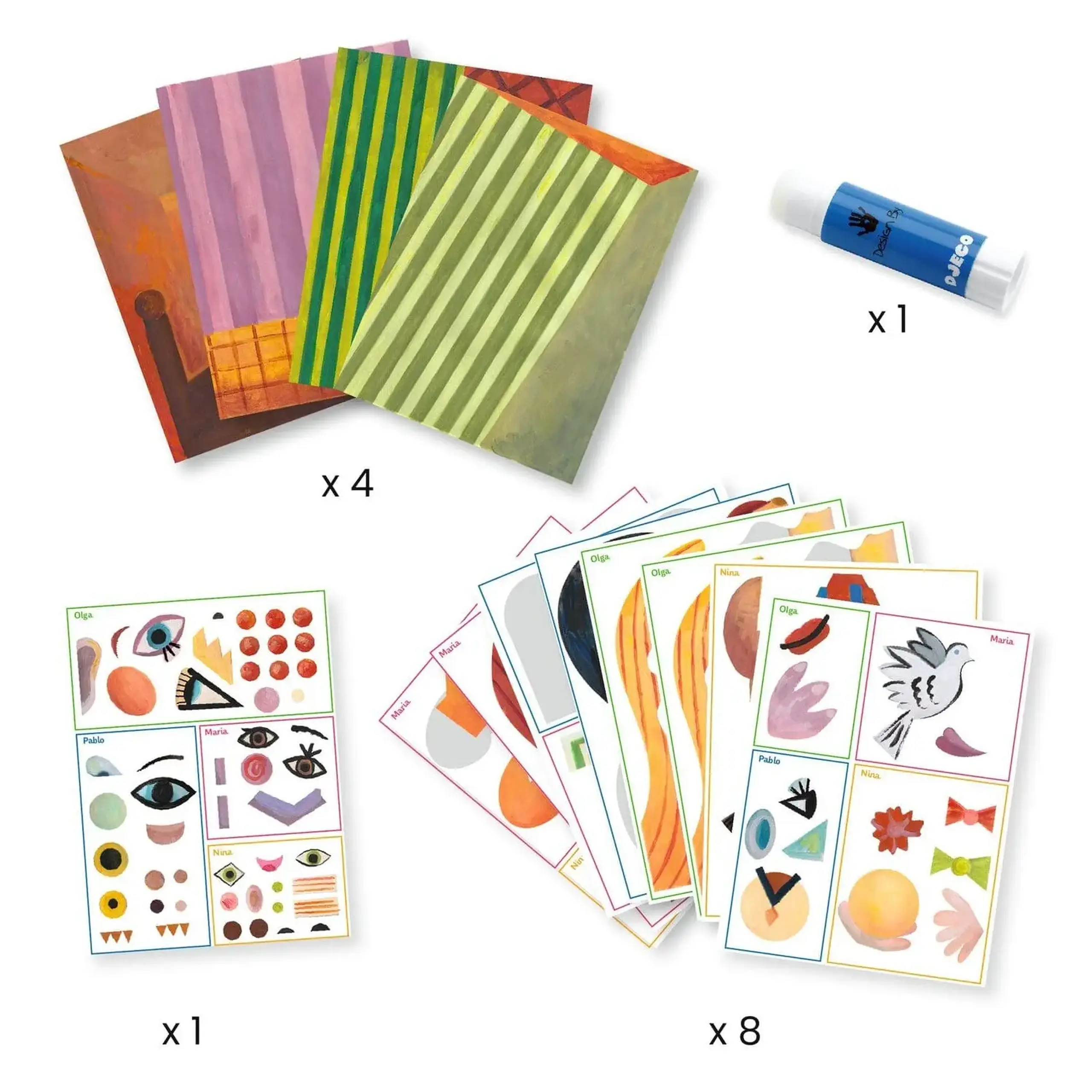 Set de colaj inspirat de Pablo Picasso — Djeco