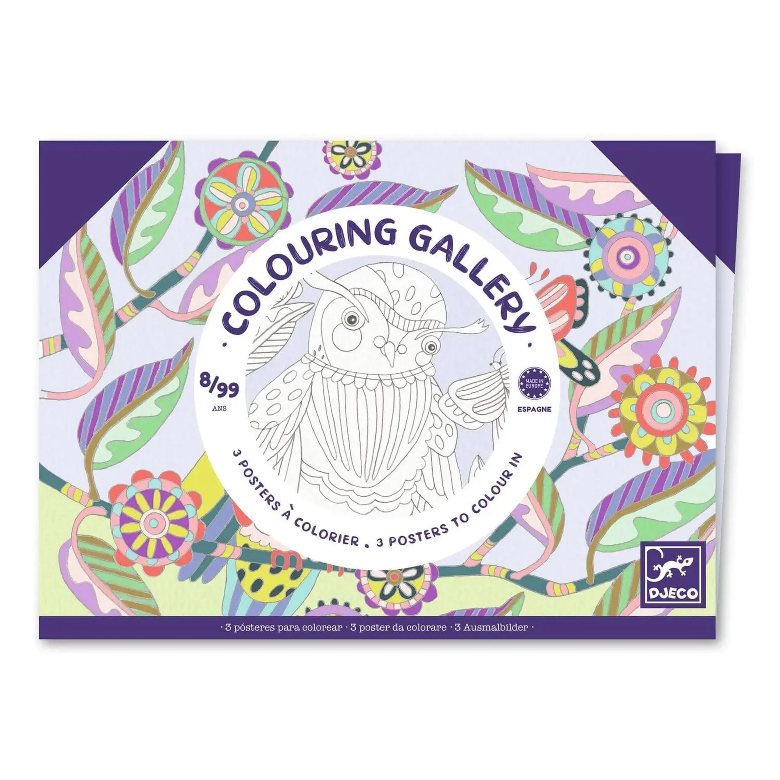 Galerie de colorat „Păsări” — Djeco