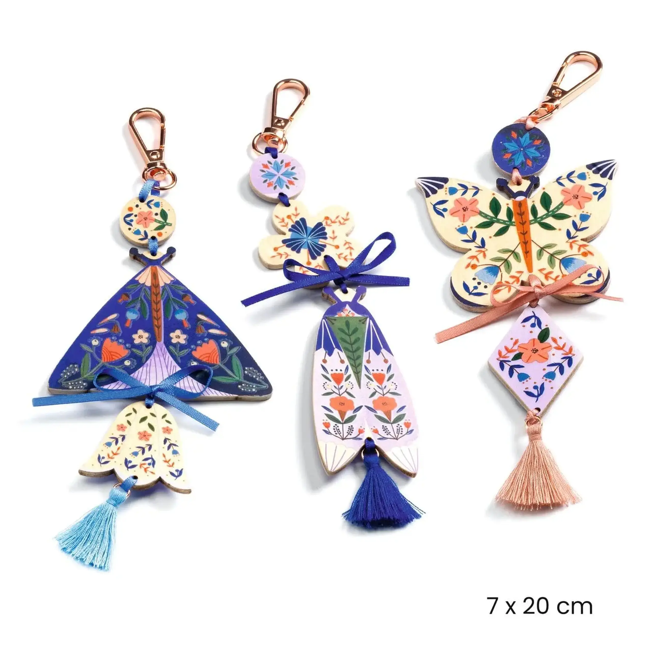 Set DIY 3 brelocuri Butterflies — Djeco