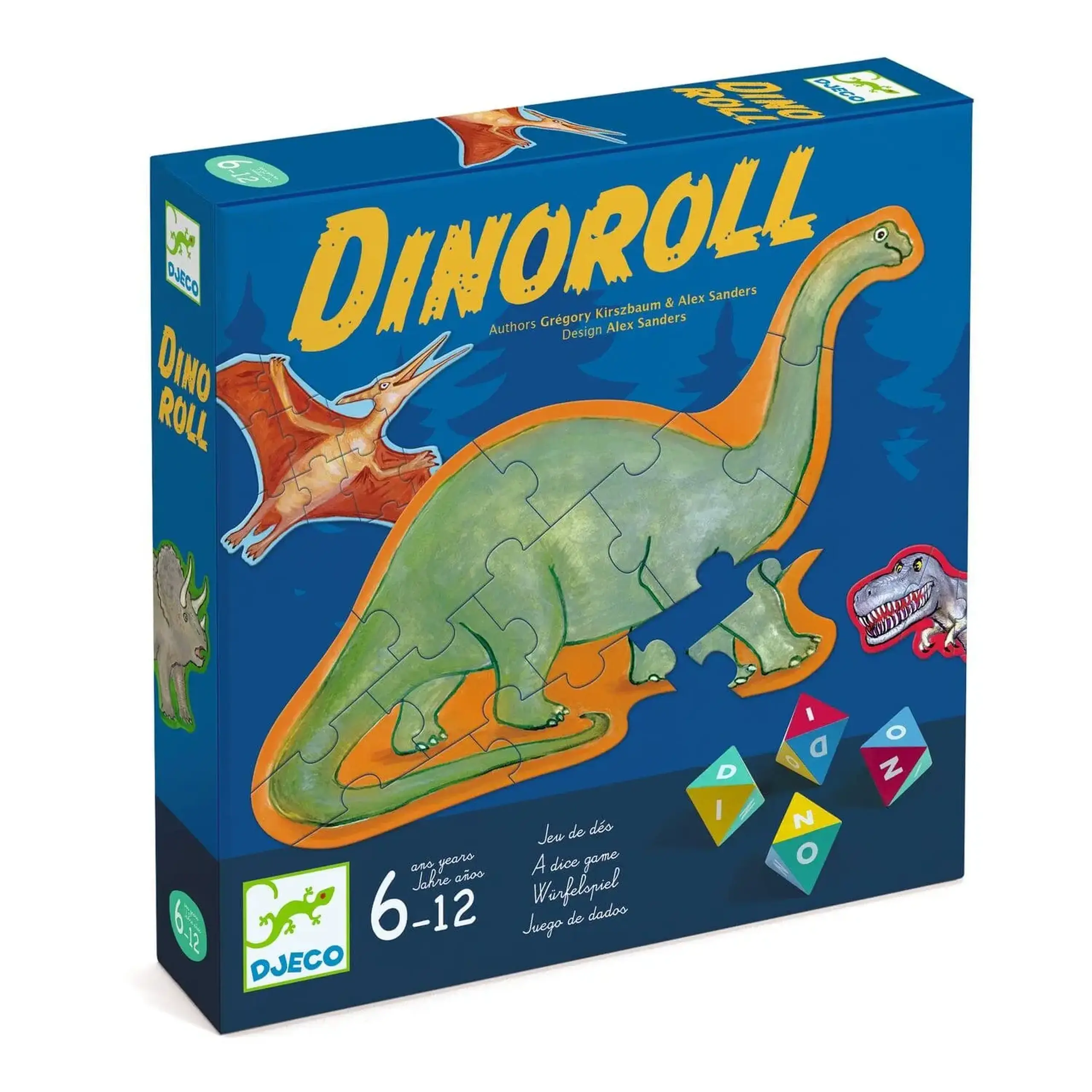 Joc cu zaruri Dinoroll — Djeco