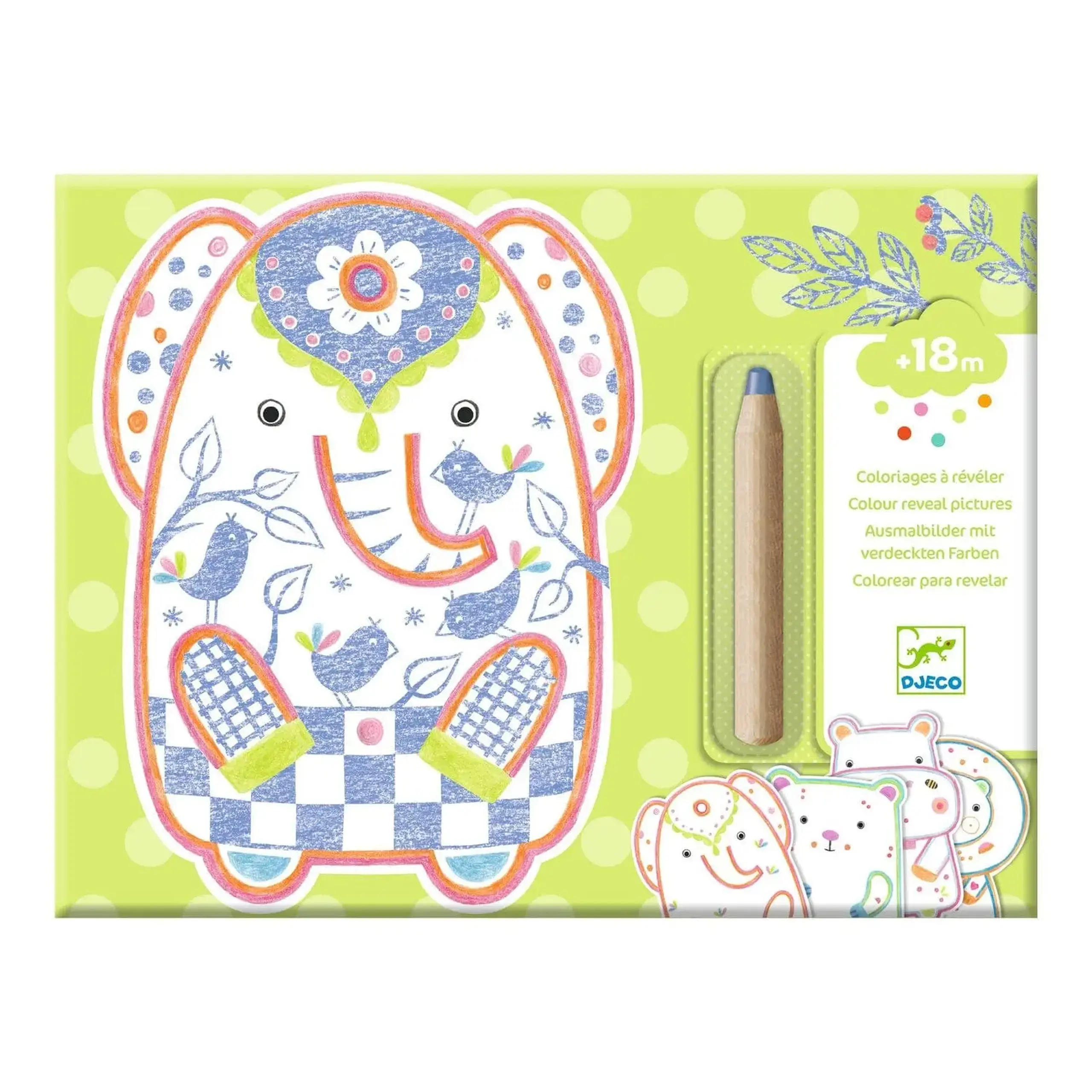 Set de colorat magic „Animale sălbatice” — Djeco