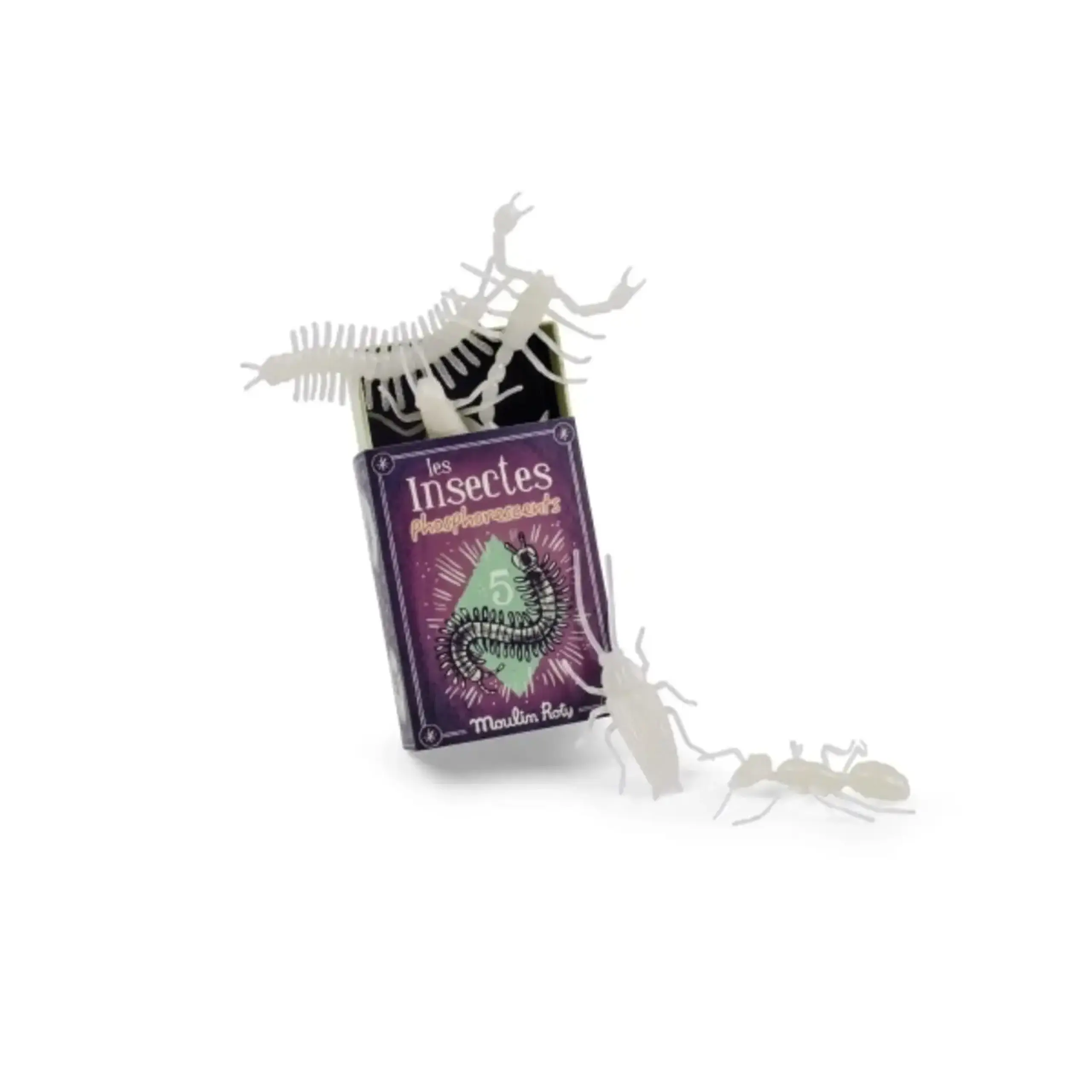 Set de 5 insecte fosforescente, Les Petites Merveilles — Moulin Roty