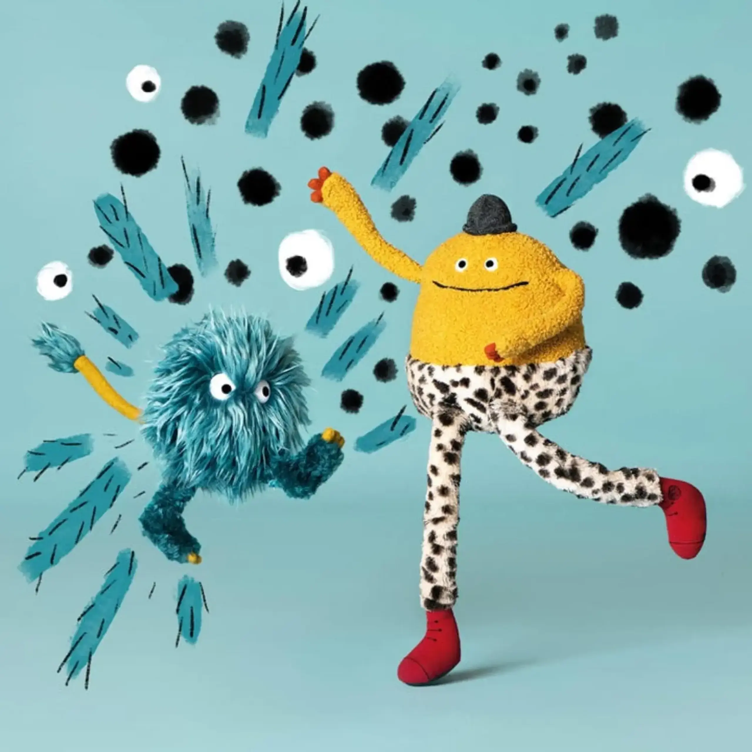 Jucărie de pluș Choukette albastră, Les Schmouks — Moulin Roty