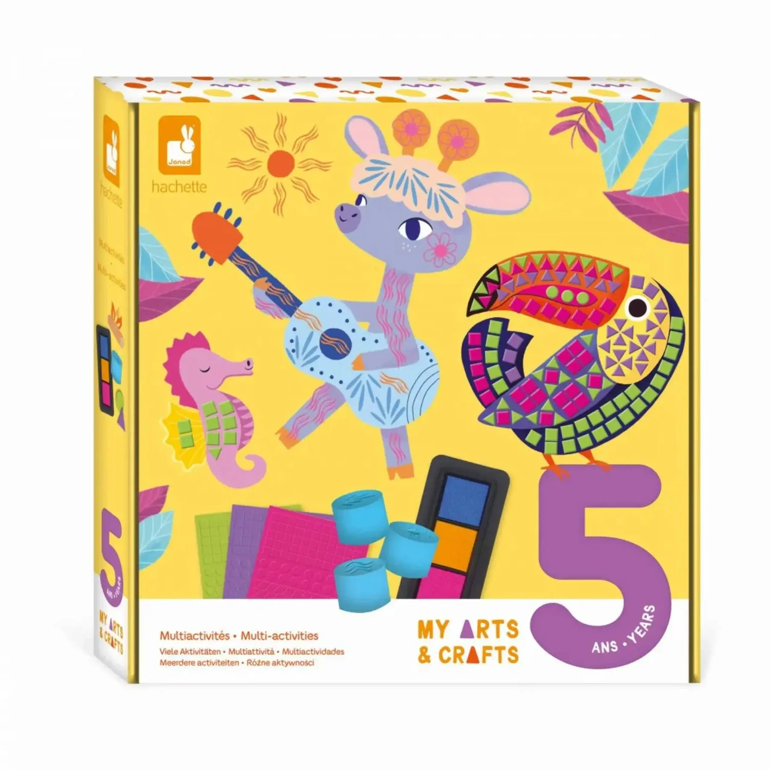 Set creativ cu mozaic și ștampile „Animale” — Janod