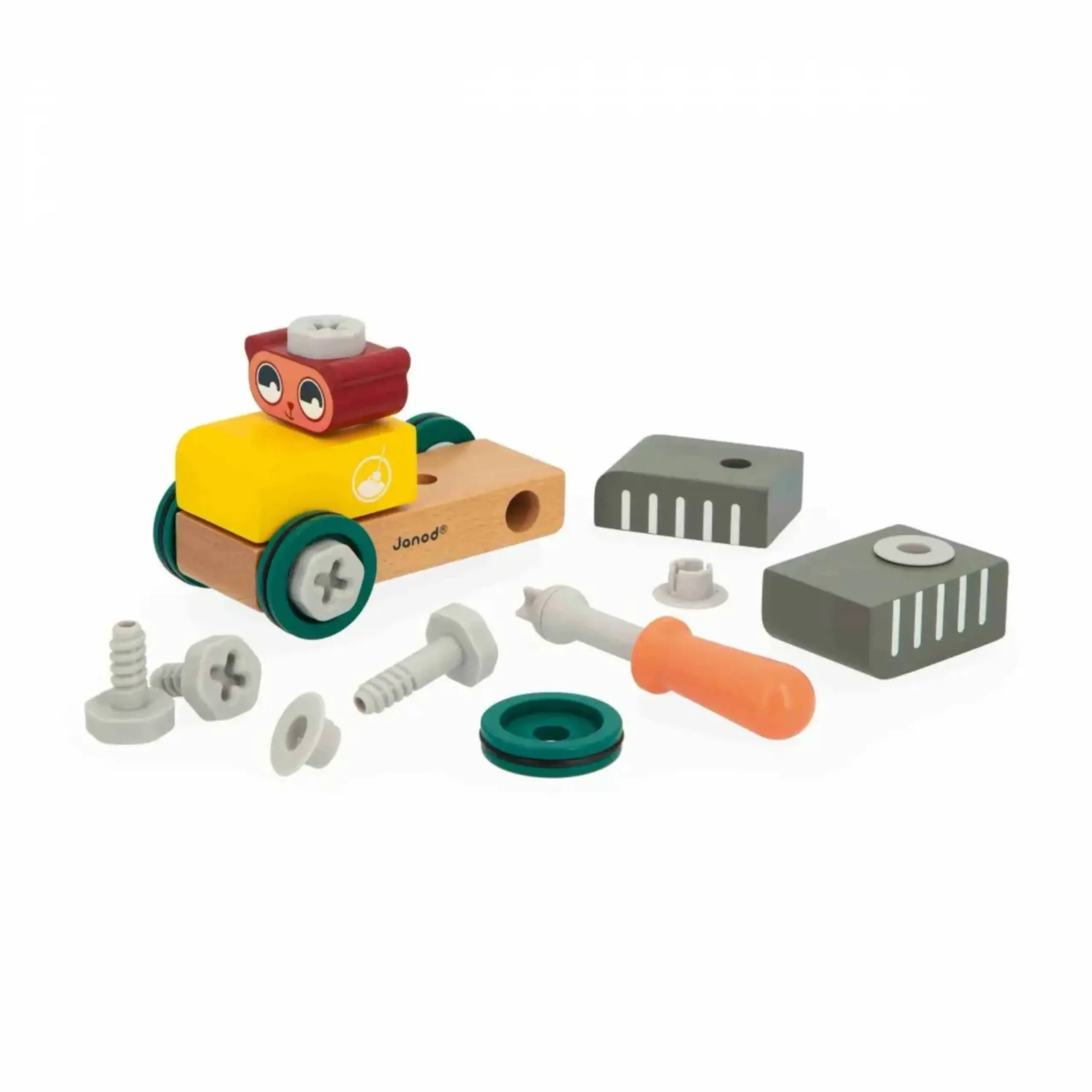 Set de construcție Mașina Urs din lemn — Janod