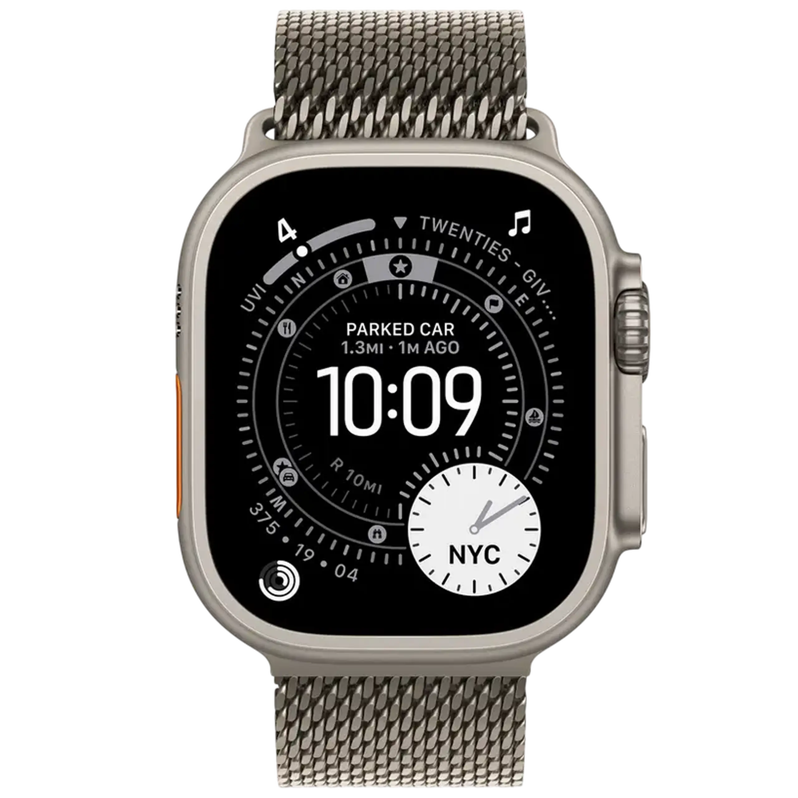 Ceas inteligent Apple Watch 3, 49mm, Natural Titanium