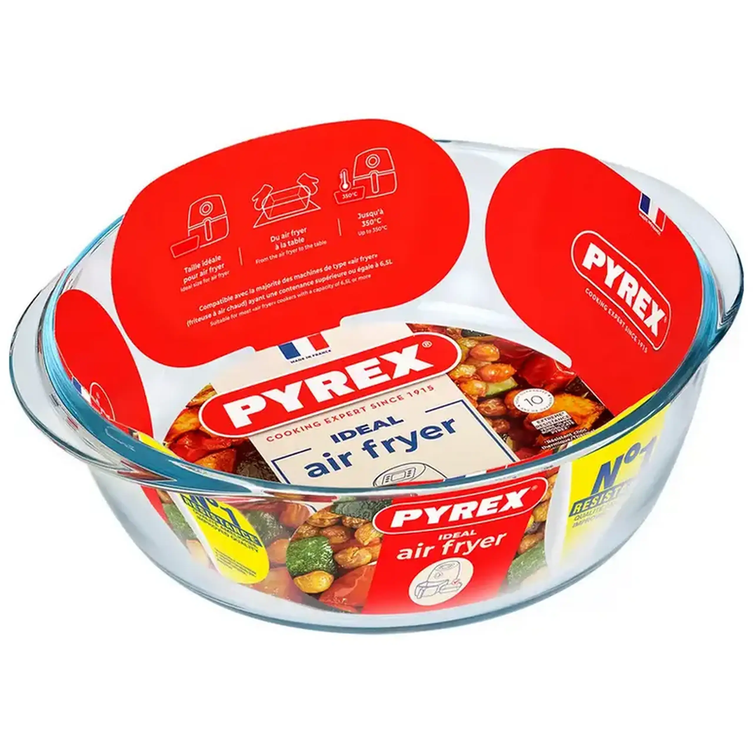 Tava de copt Pyrex 208B100, Transparent