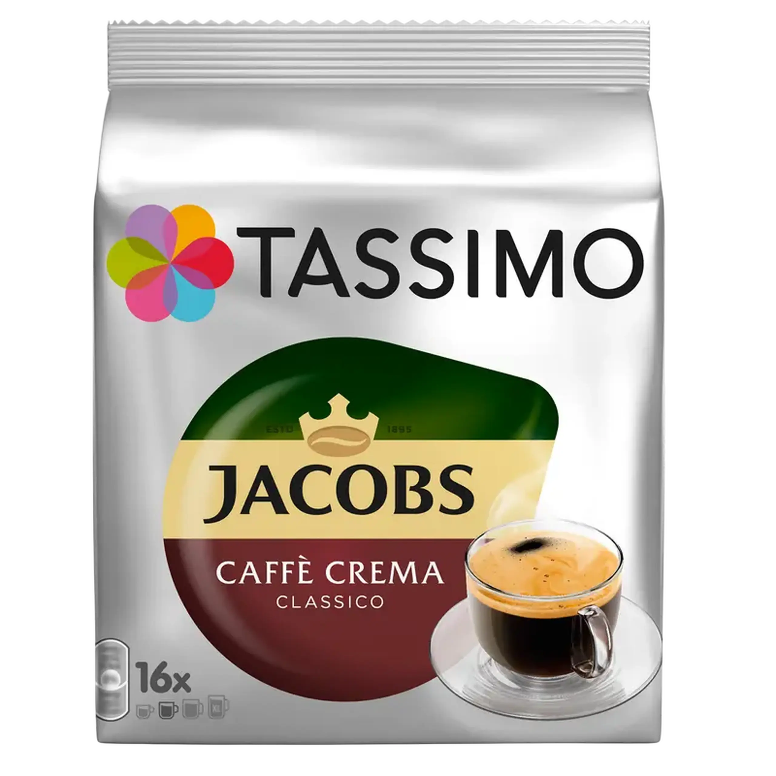 Cafea Iacobs Tassimo Caffe Crema, 16 buc