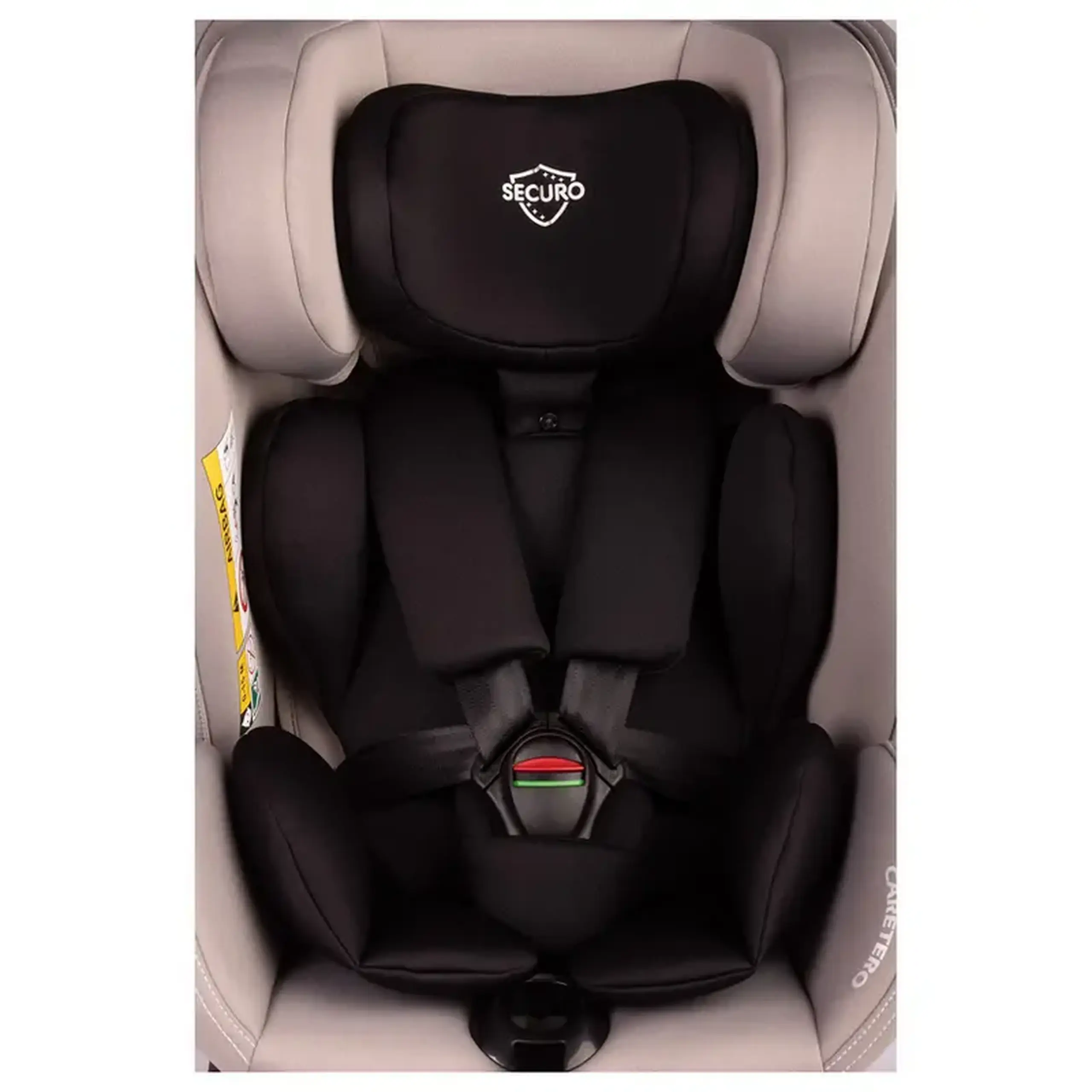 Scaun auto Caretero Securo, Grupa 0+/1/2/3 (0-36 kg), Gri deschis