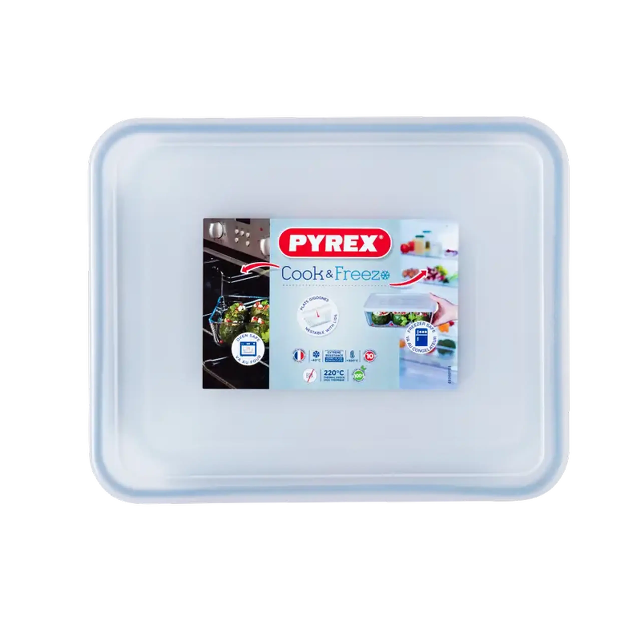 Tava de copt Pyrex 243P000, Transparent