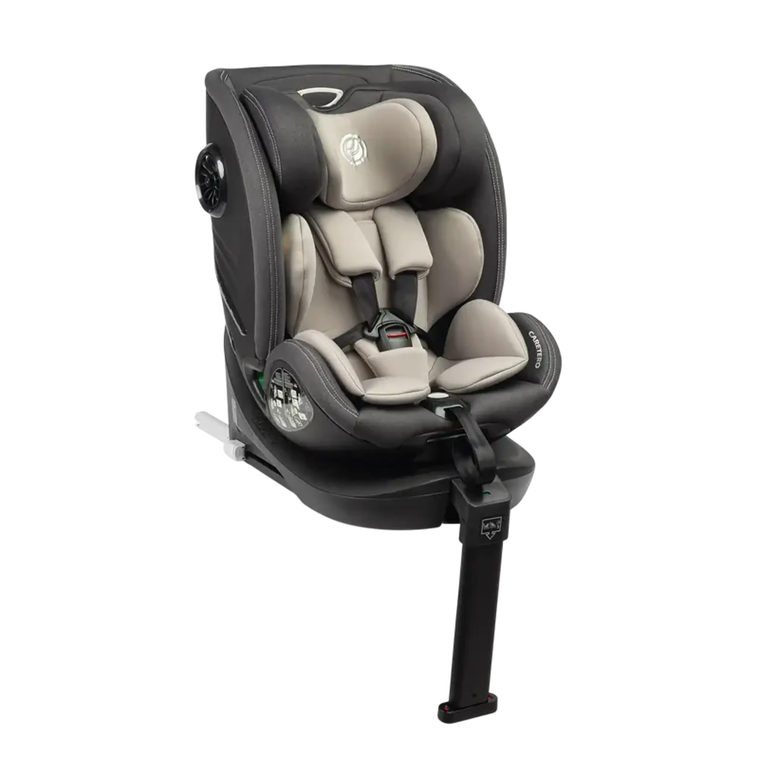 Scaun auto Caretero Fortis i-Size, Grupa 0+/1/2/3 (0-36 kg), Gri