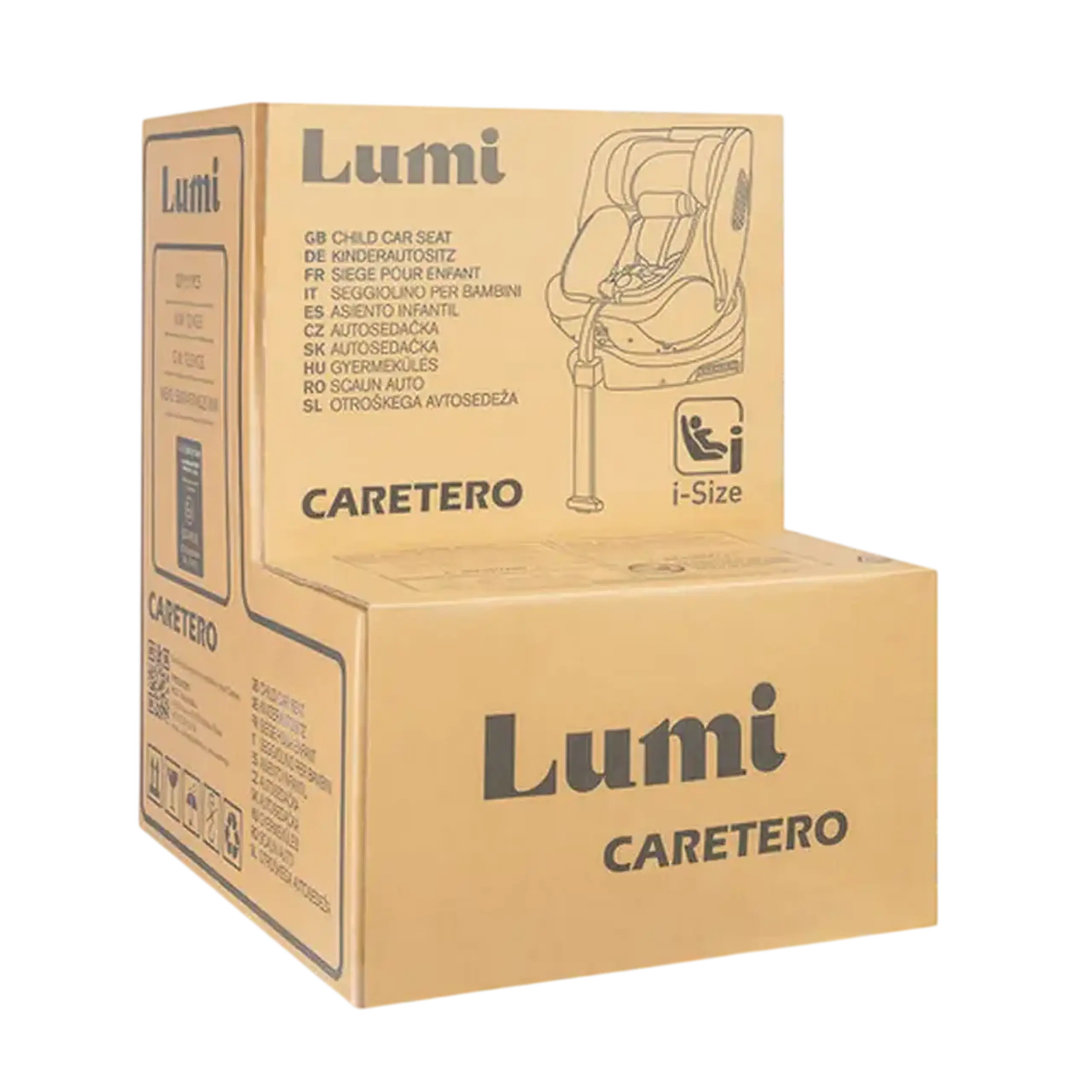 Scaun auto Caretero Lumi i-Size, Grupa 0+/1/2/3 (0-36 kg), Verde