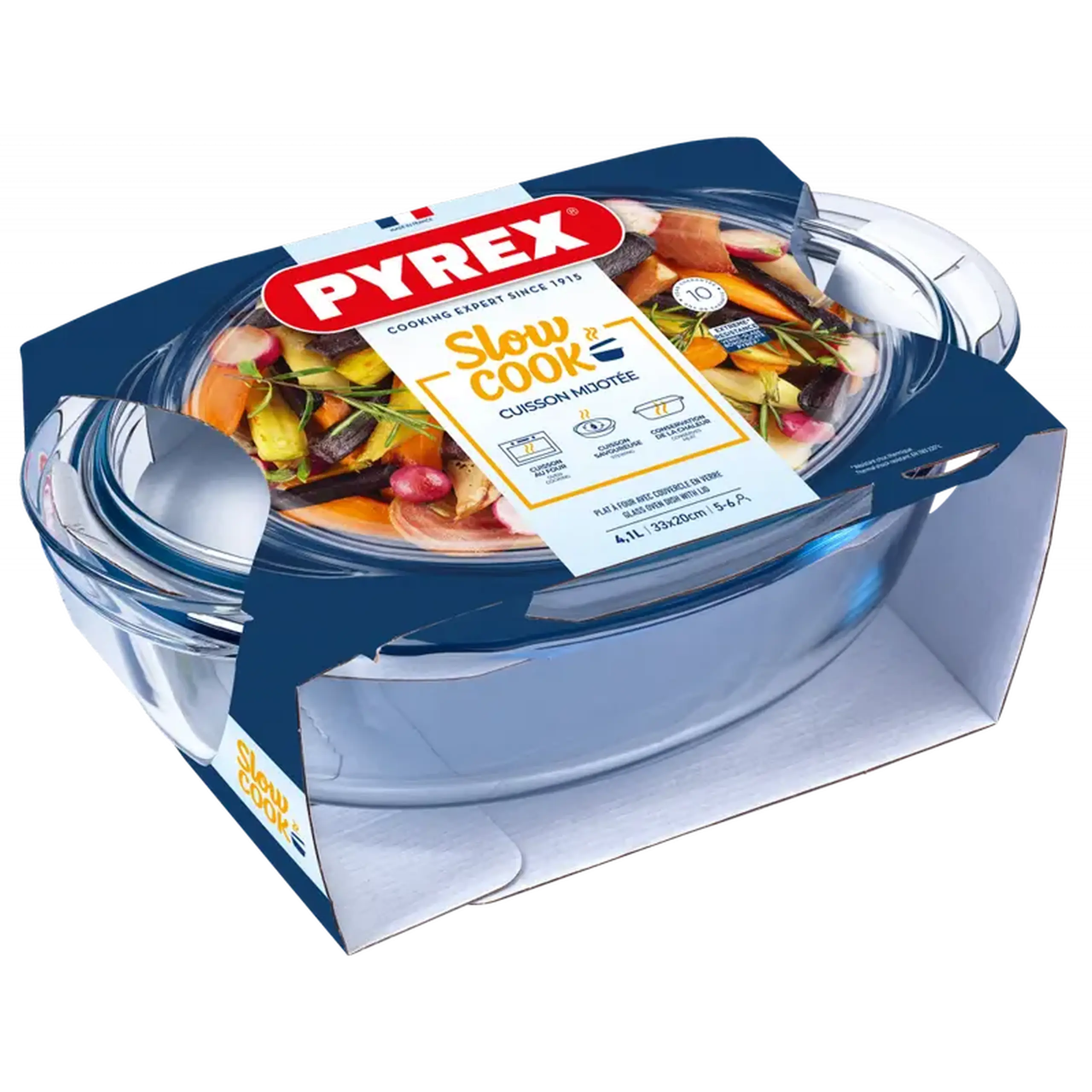 Tava de copt Pyrex 459A000, Transparent
