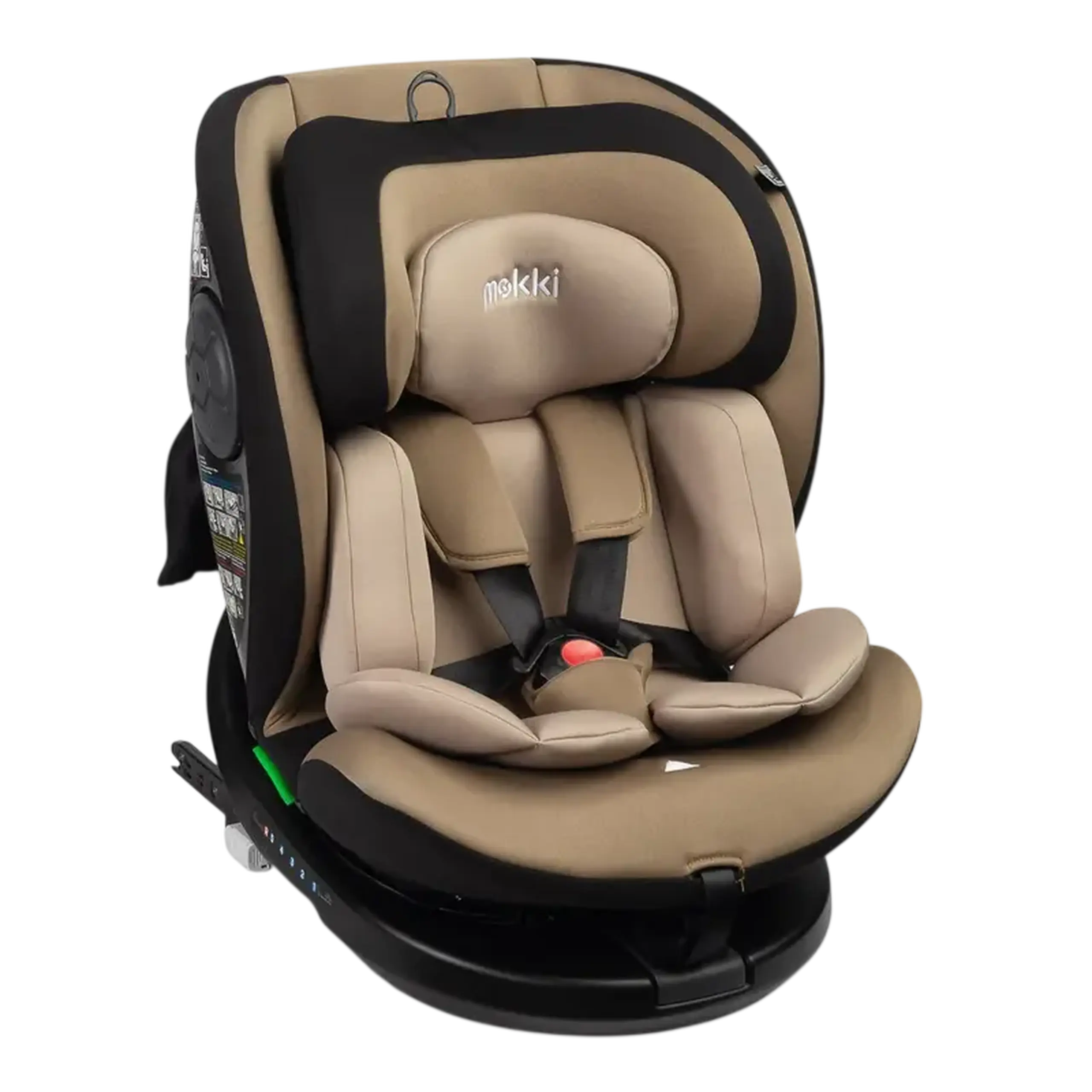 Scaun auto Caretero Mokki i-Size, Grupa 0+/1/2/3 (0-36 kg), Bej