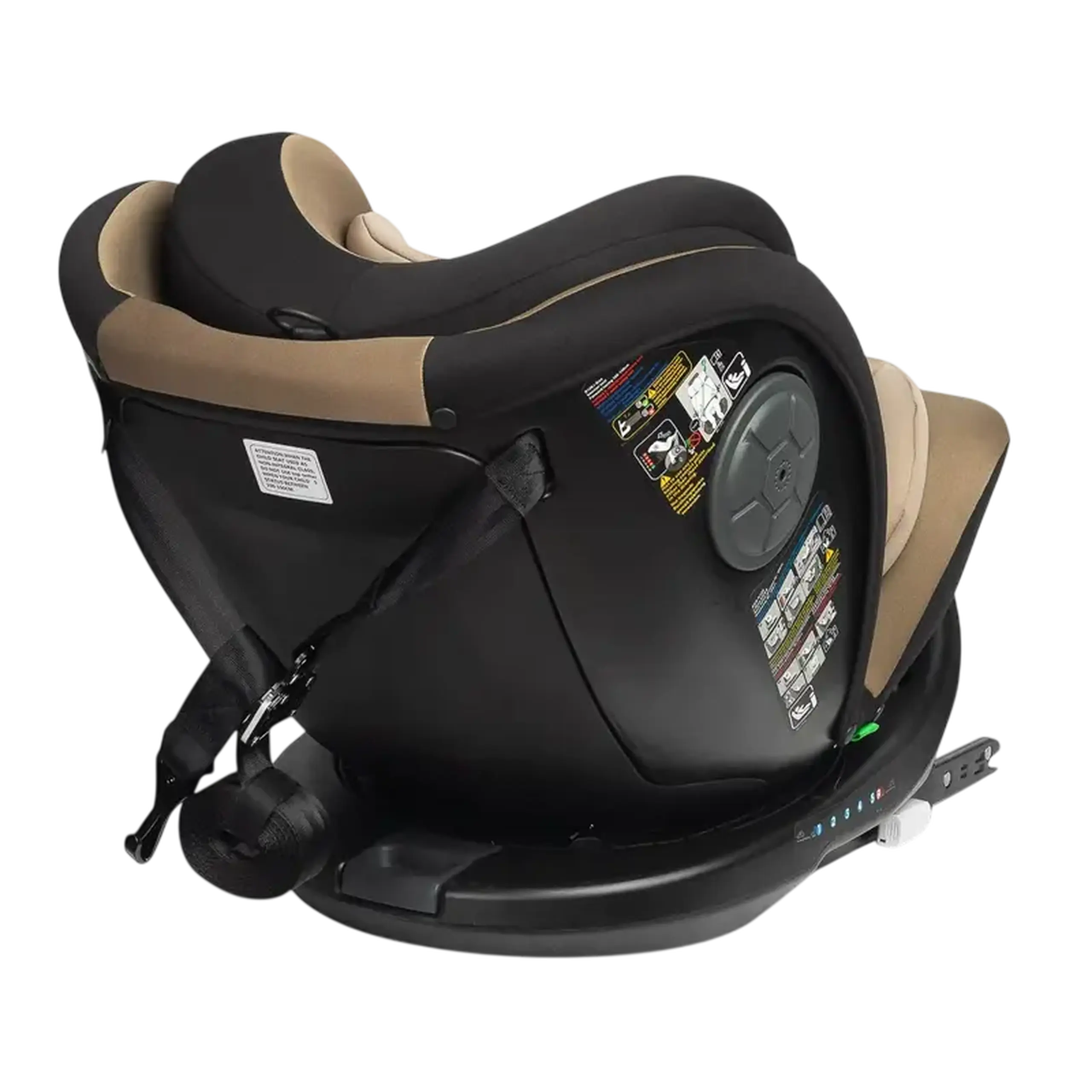 Scaun auto Caretero Mokki i-Size, Grupa 0+/1/2/3 (0-36 kg), Bej