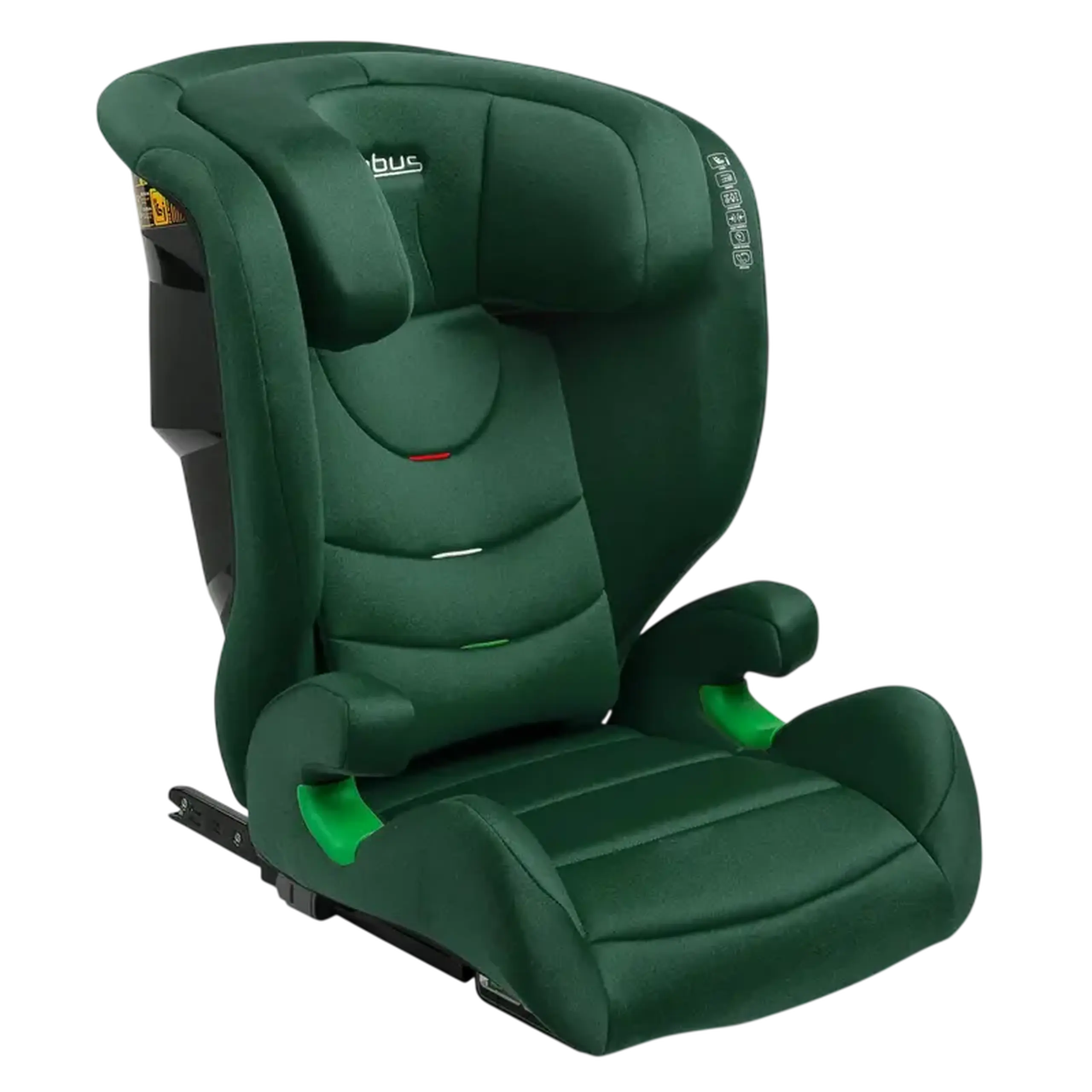 Scaun auto Caretero Nimbus, Grupa 2/3 (15-36 kg), Verde inchis