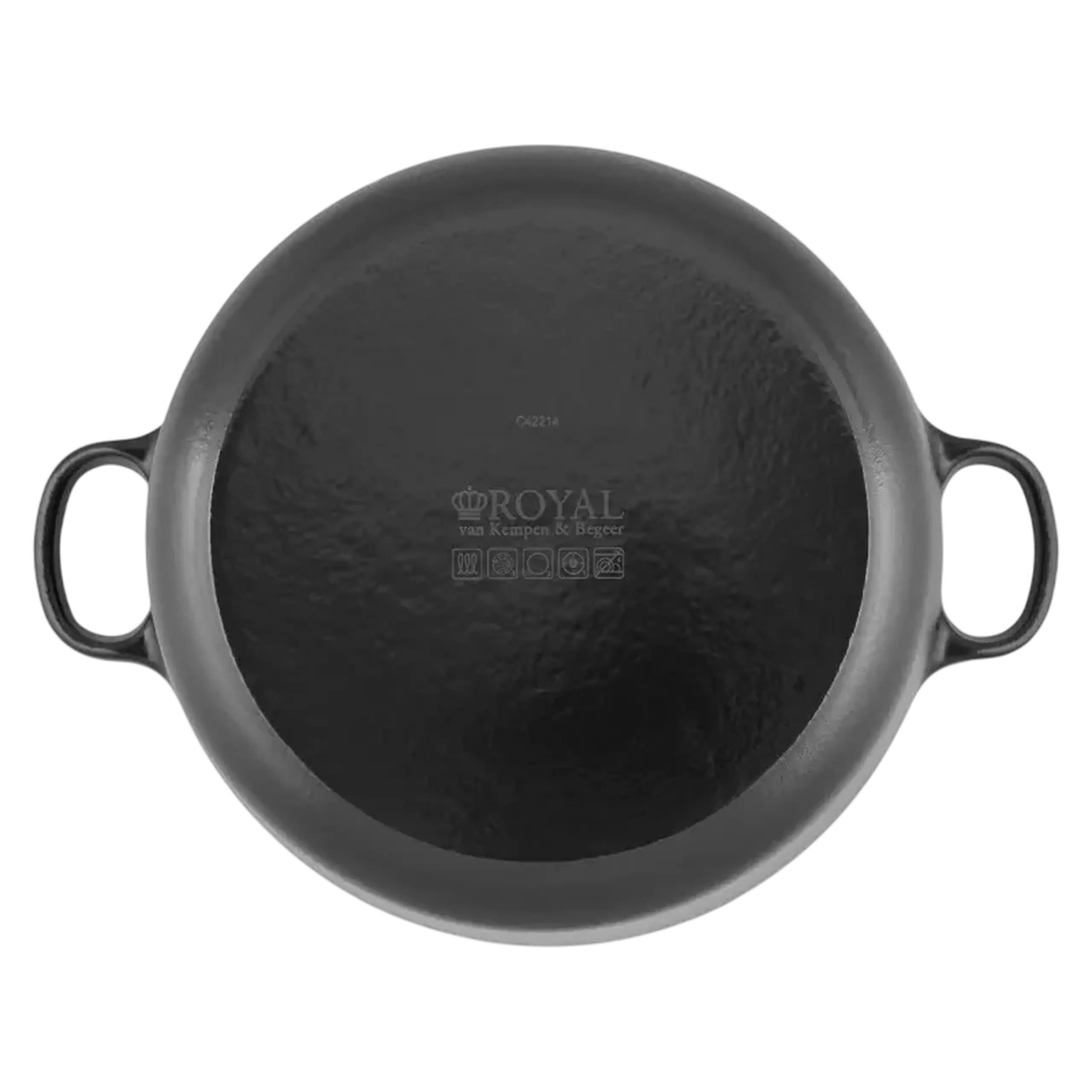 Cratiță Royal Van Kampen en Begee Cast, 3,3L, 22cm, Iron Black