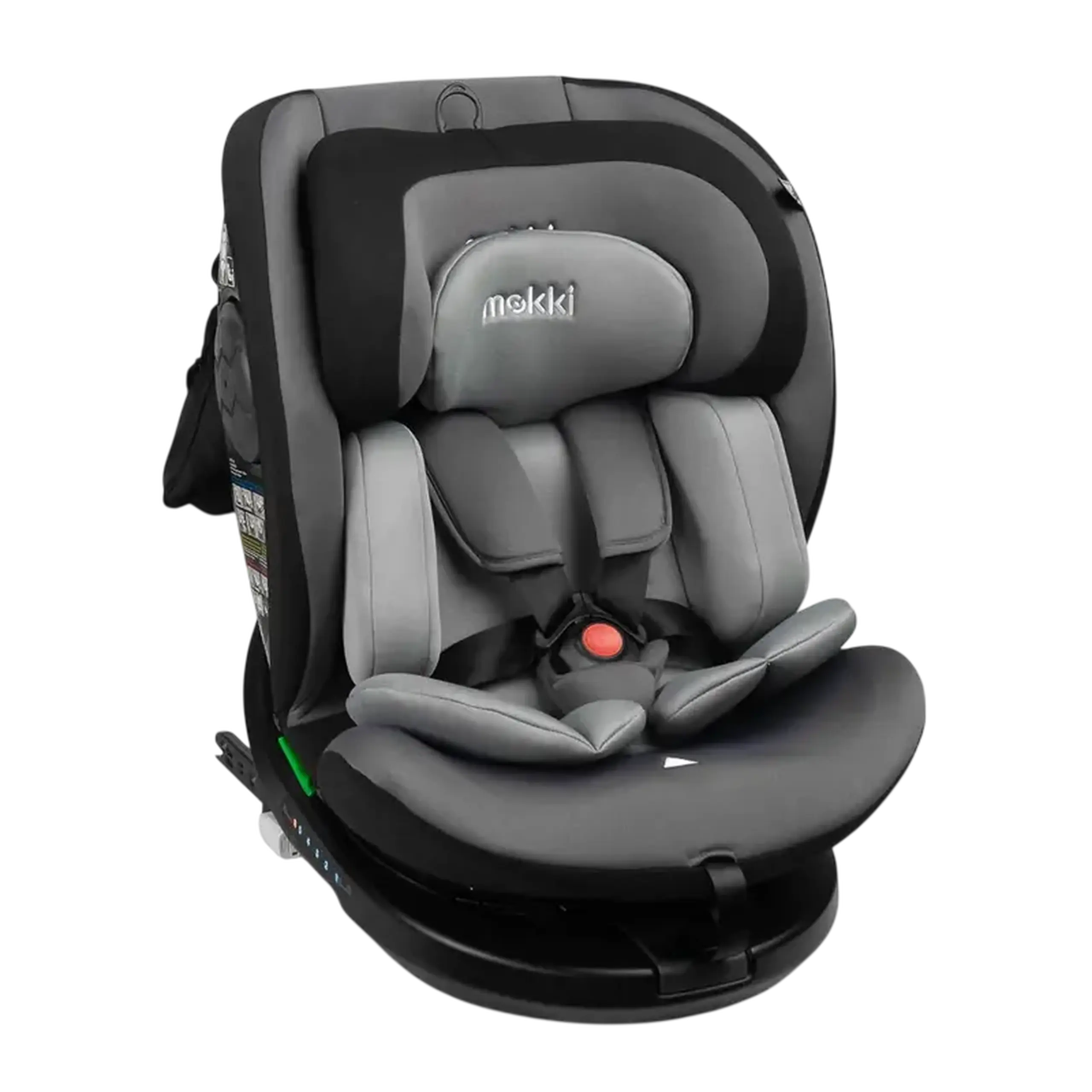 Scaun auto Caretero Mokki i-Size, Grupa 0+/1/2/3 (0-36 kg), Gri