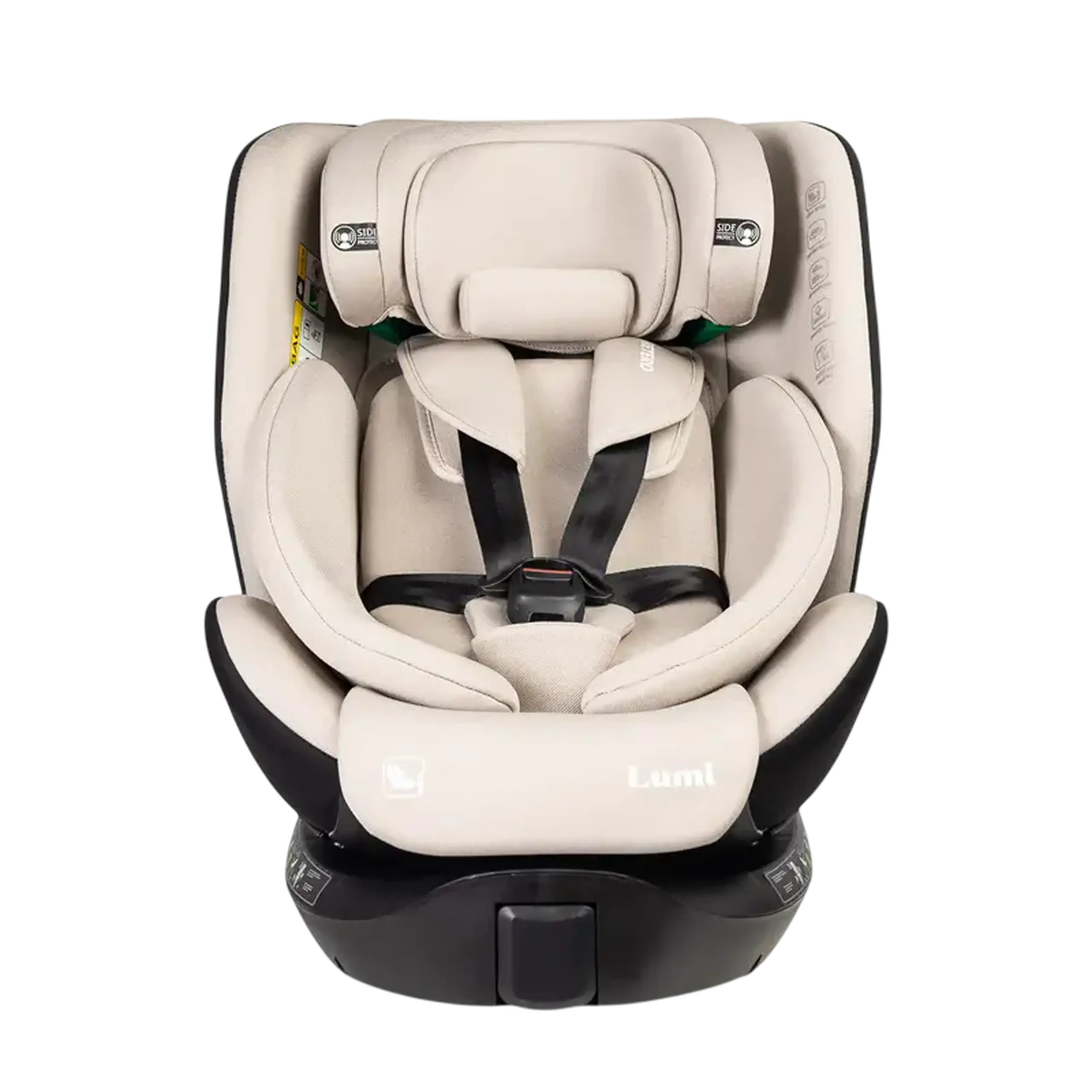 Scaun auto Caretero Lumi i-Size, Grupa 0+/1/2/3 (0-36 kg), Bej