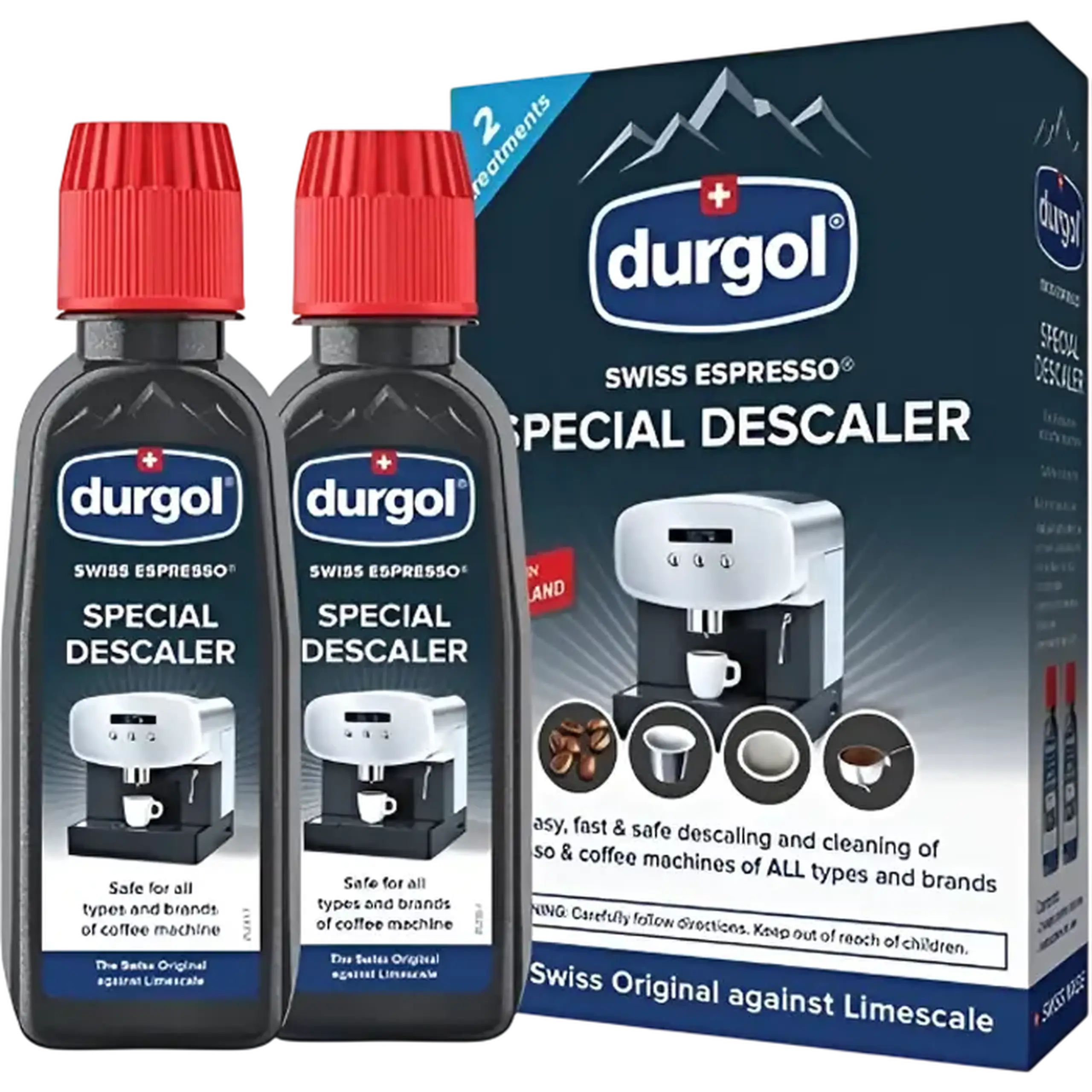 Anticalcar Durgol Swiss Espresso, 2 x 125 ml