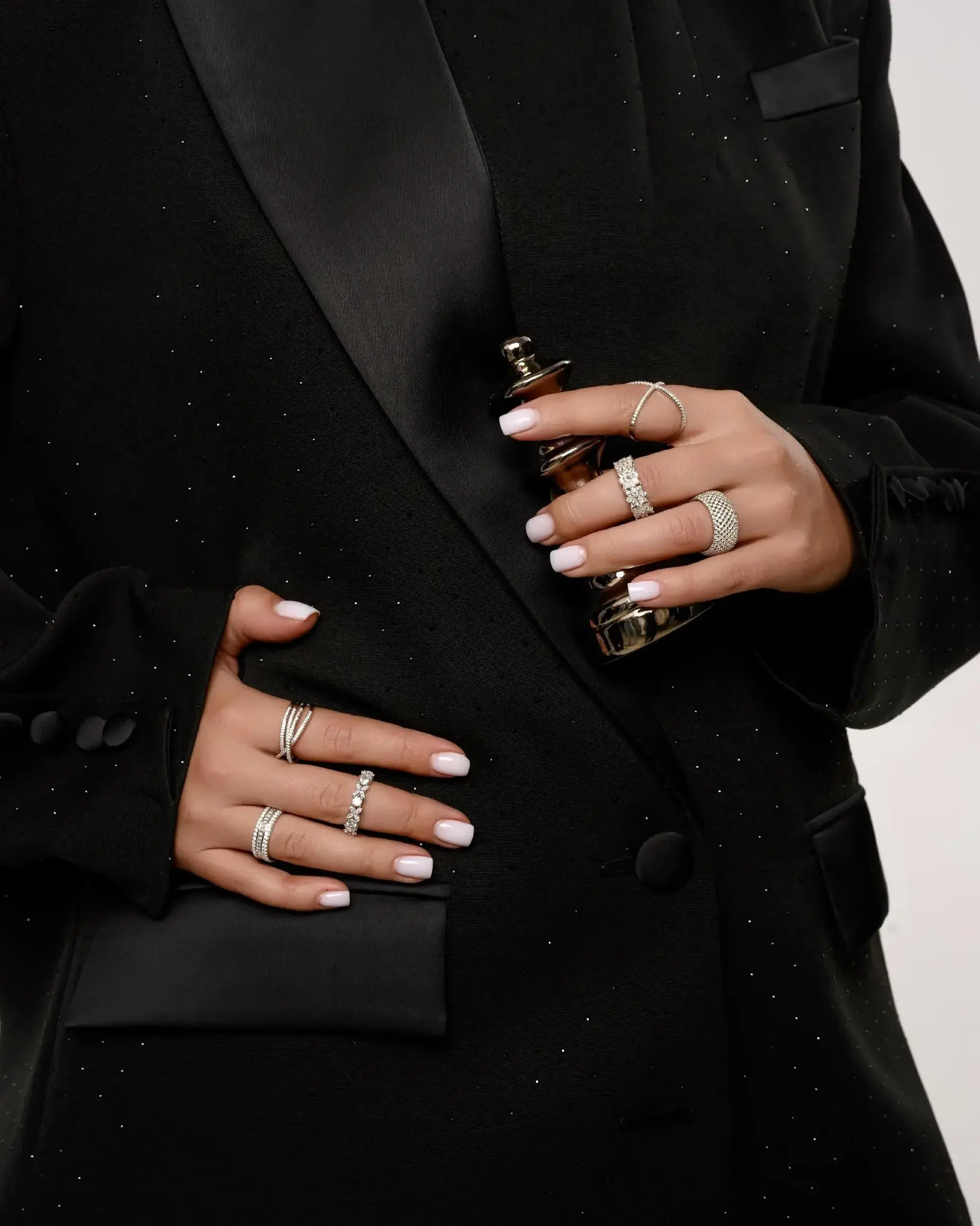 Crisscross Pavé Ring