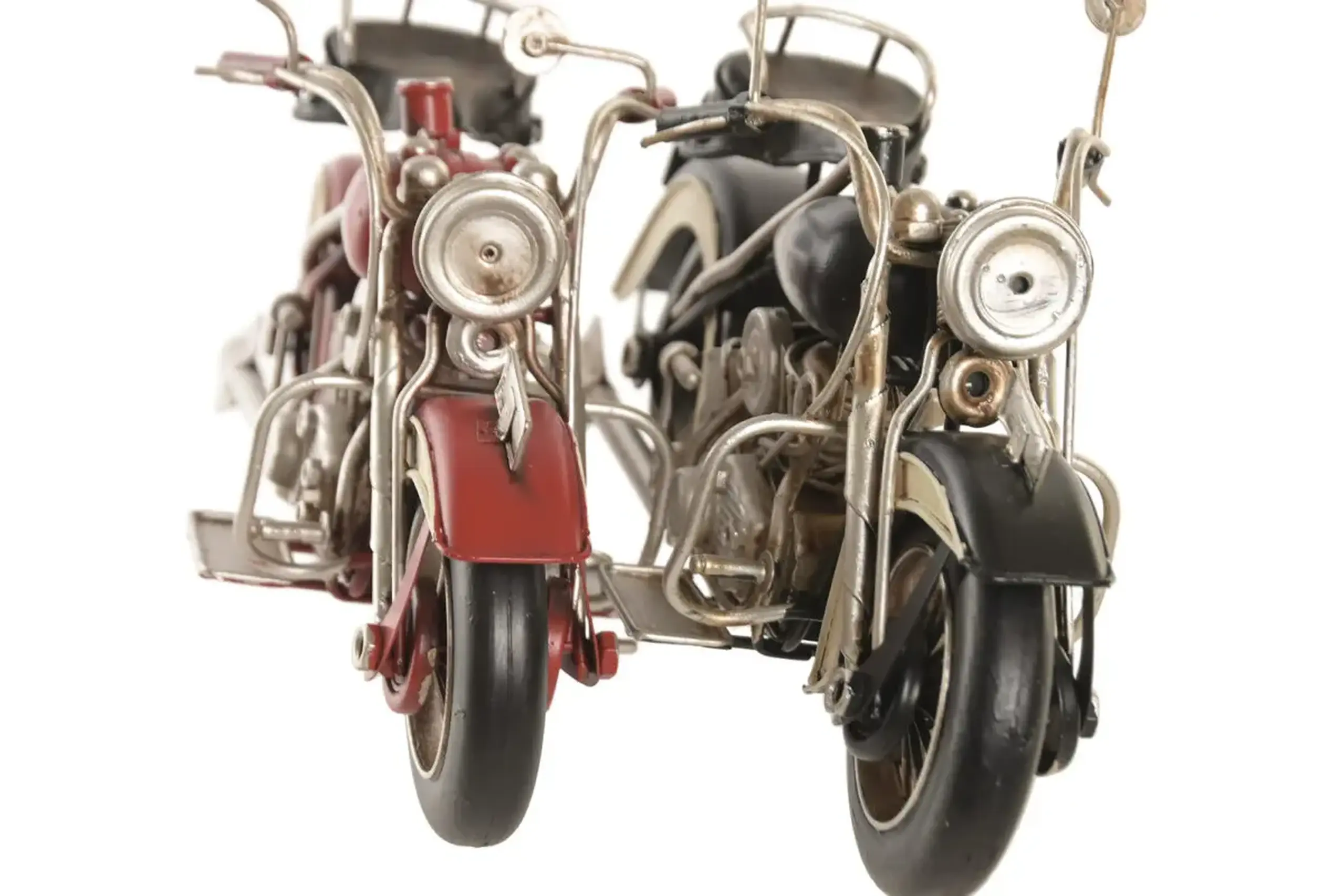 Motocicletă decorativă, Retro Black, 28cm