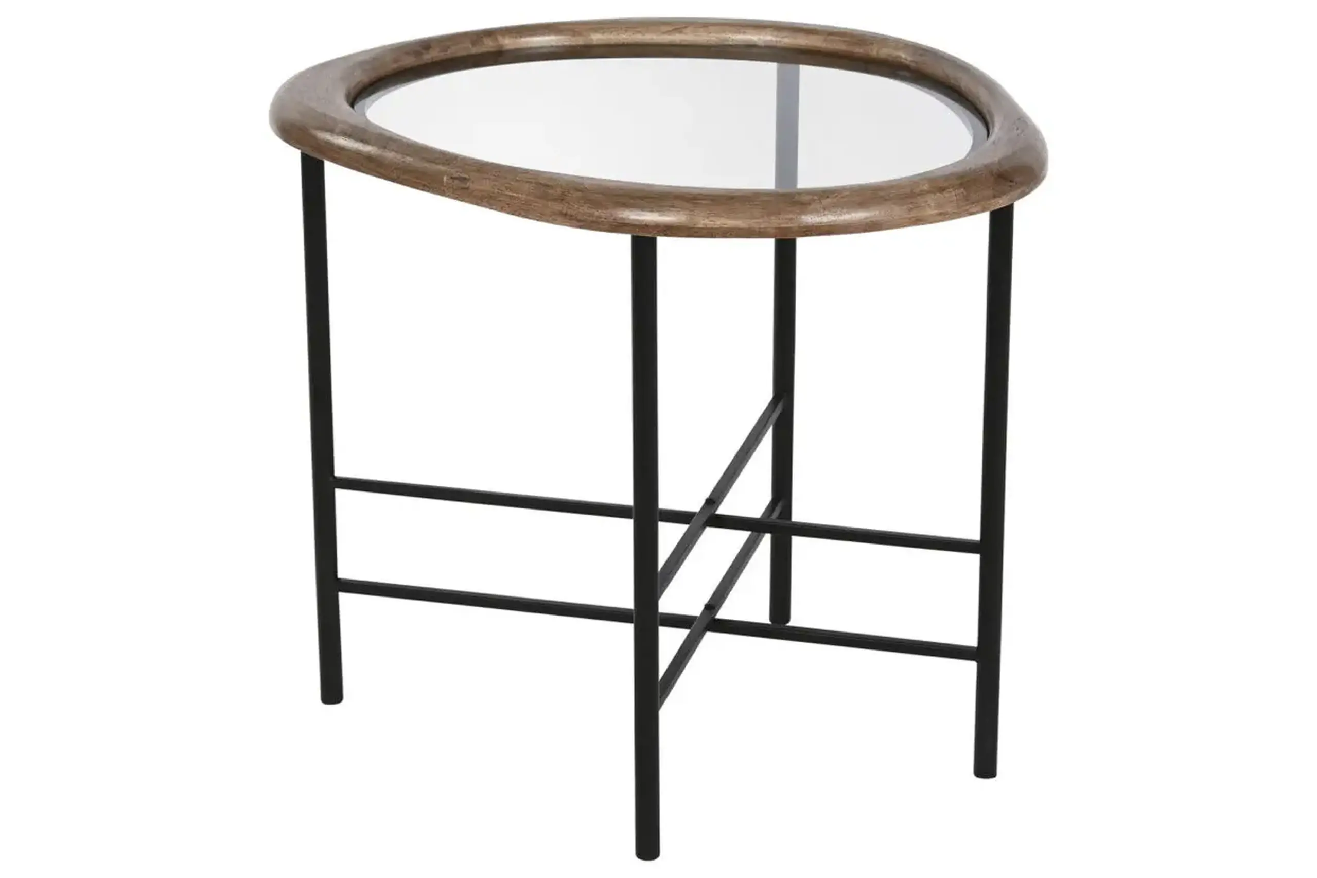 Măsuță decorativă de cafea,Spruce abstract black, 53cm