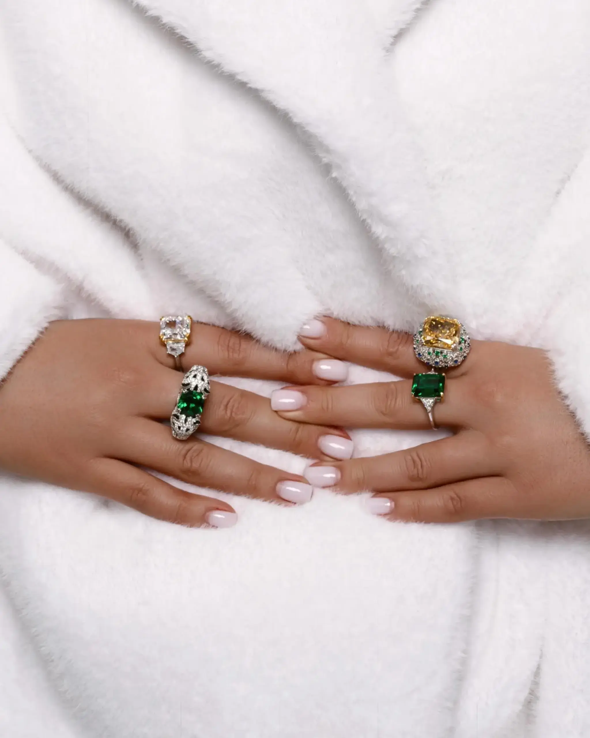 Imperial Soleil Yellow Diamond Cocktail Ring
