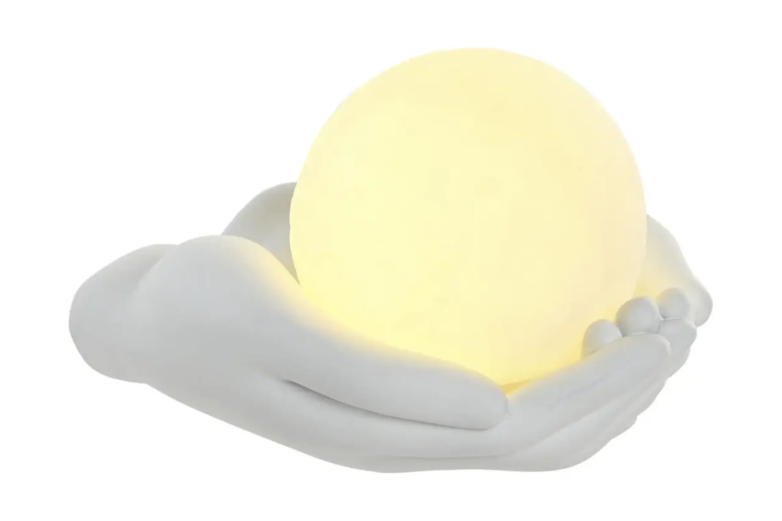 Lumină decorativă LED Hands, alb 16cm