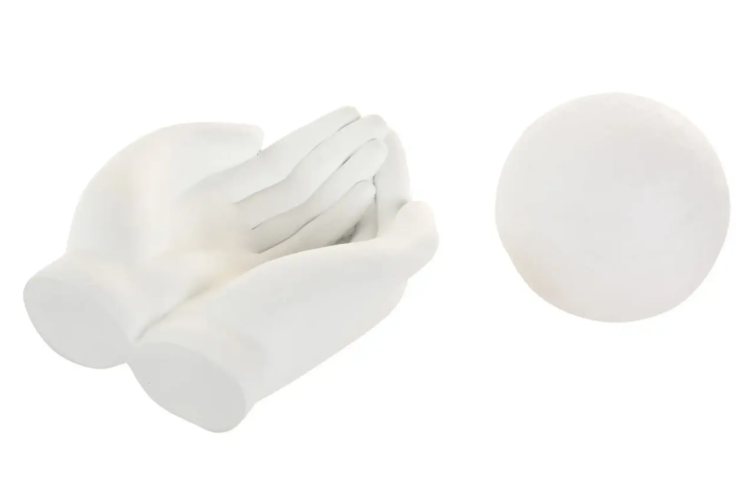 Lumină decorativă LED Hands, alb 16cm