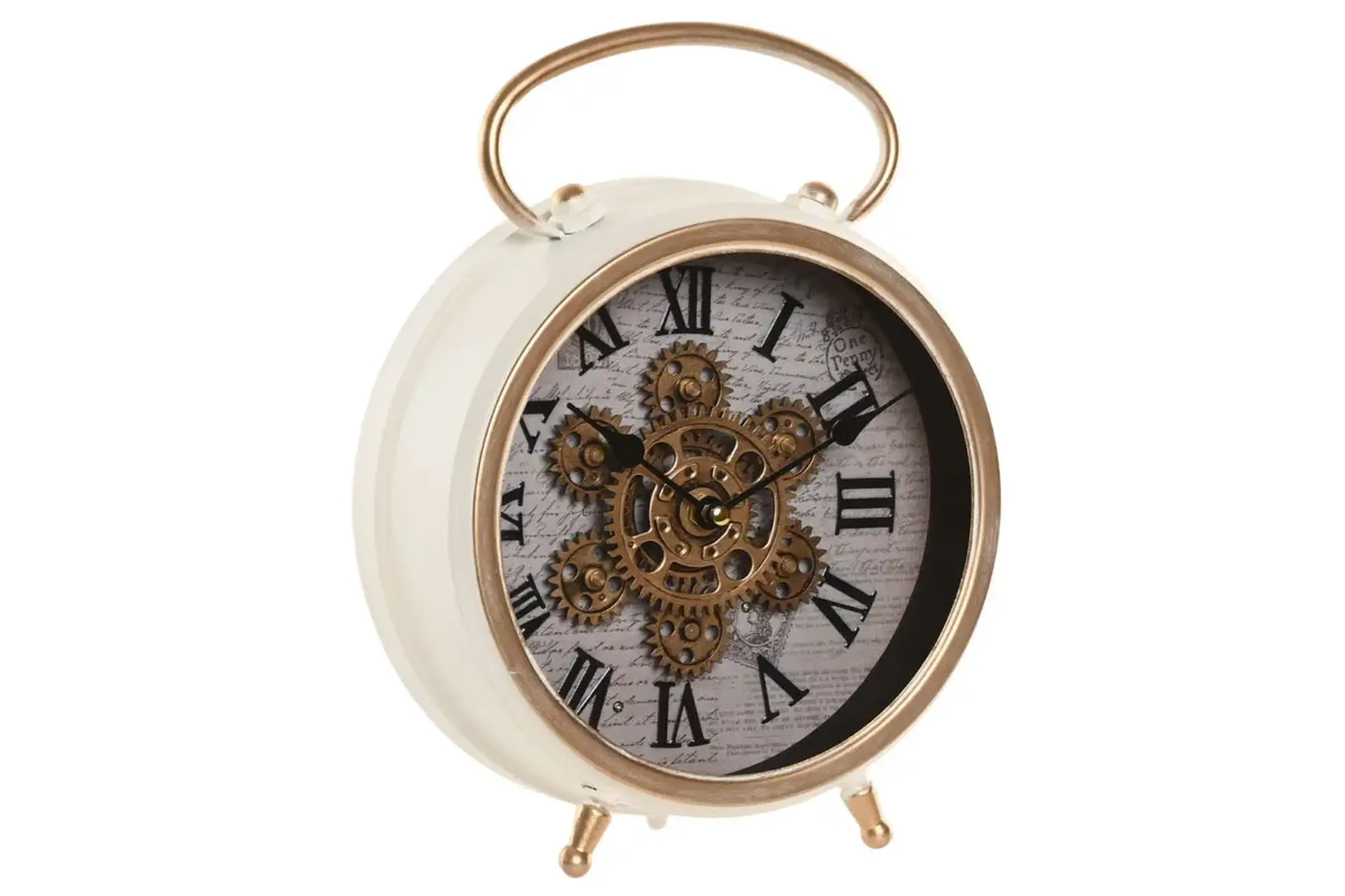 Ceas de masă Vintage cu rotițe decorative 30cm