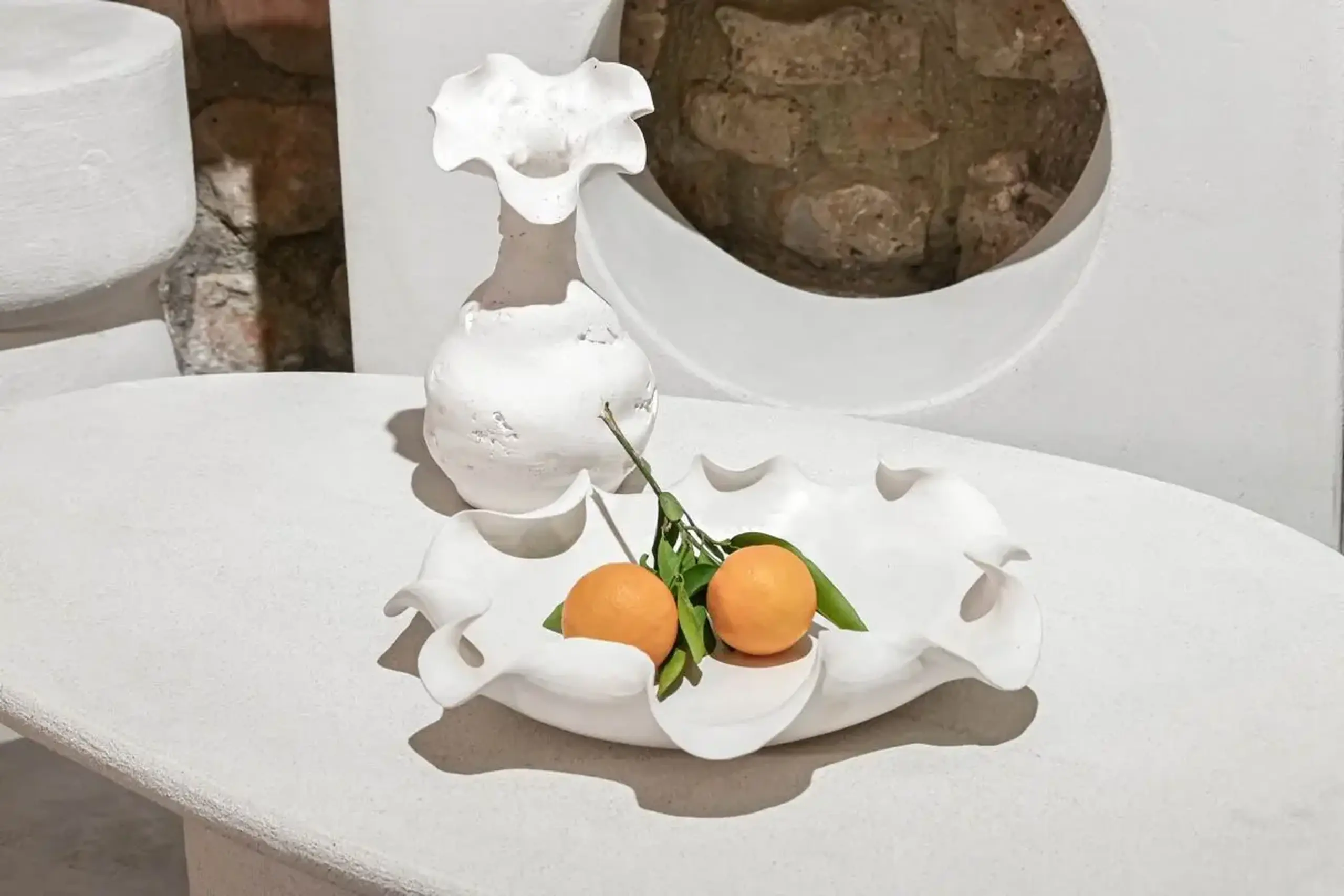 Platou din ceramică CRAFT WHITE, 37cm