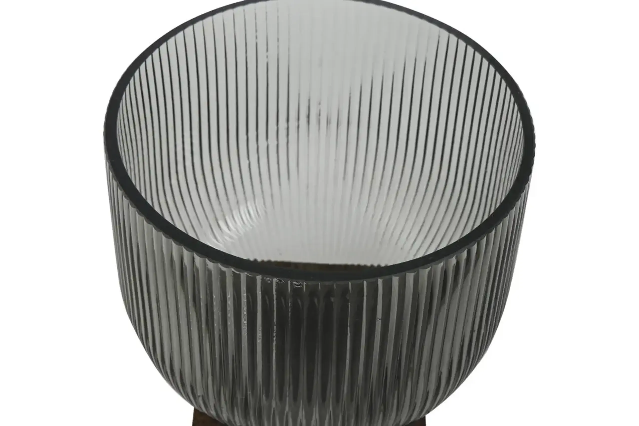 Vaza Glass Wood Gray 20cm