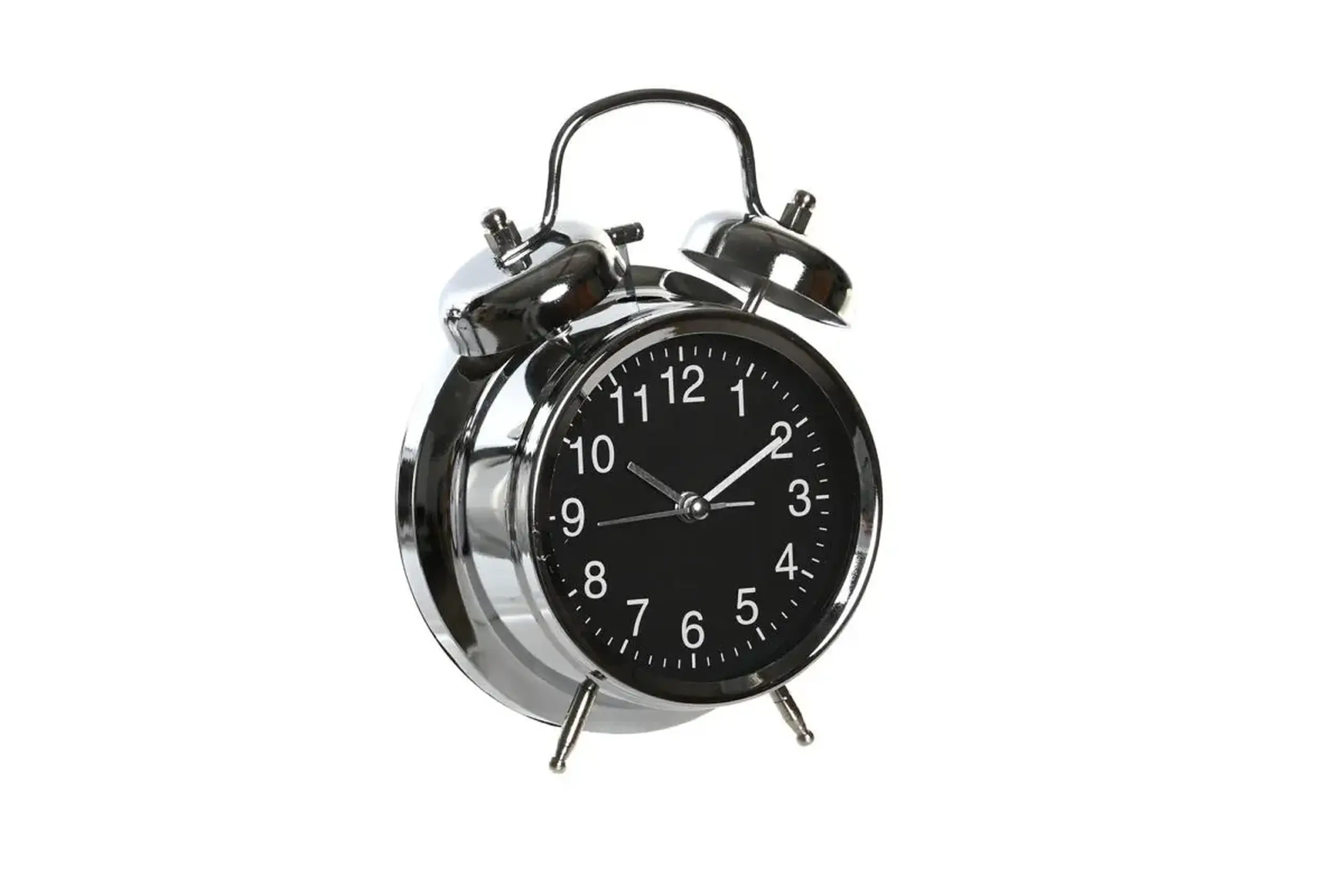 Ceas cu alarmă Chromed Black17cm
