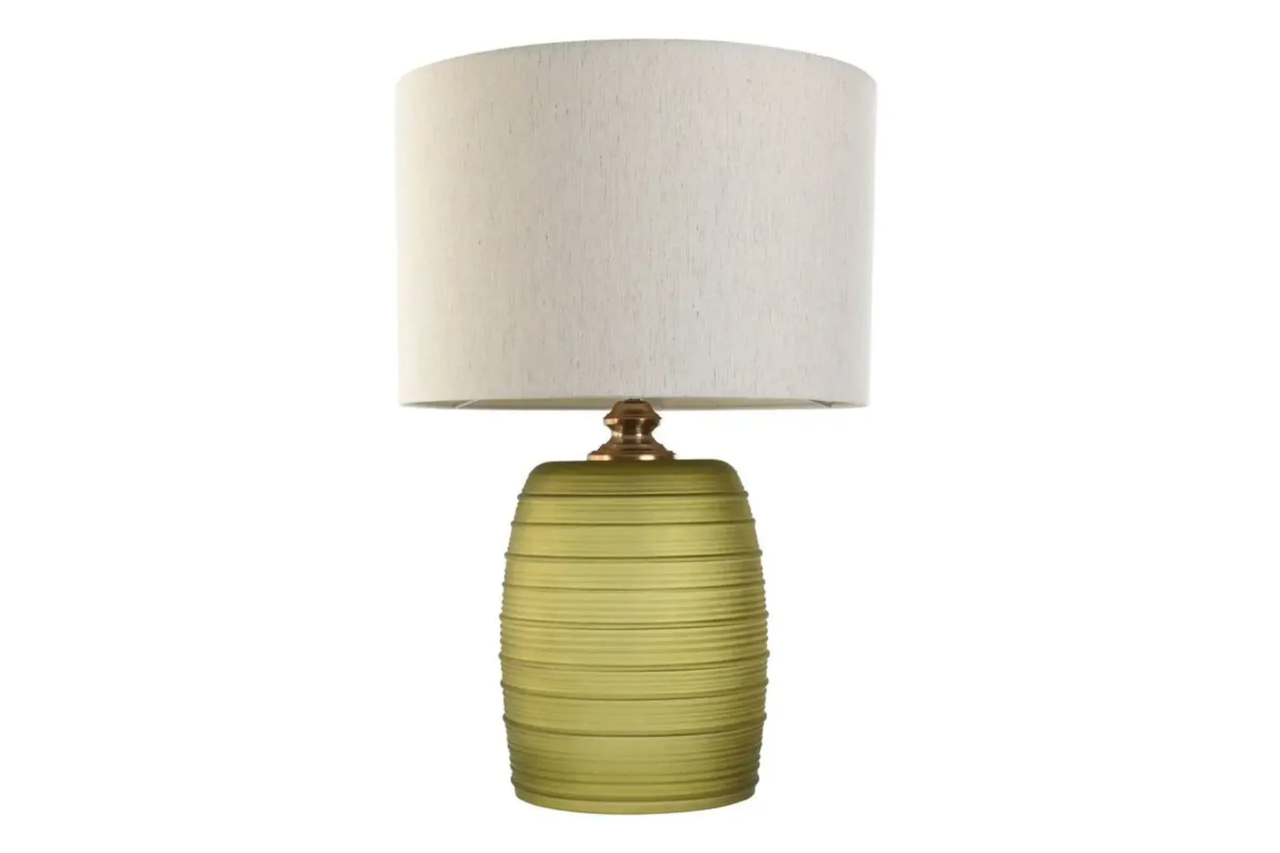 Lampă de masă Glass Linen Moss Green, 57cm